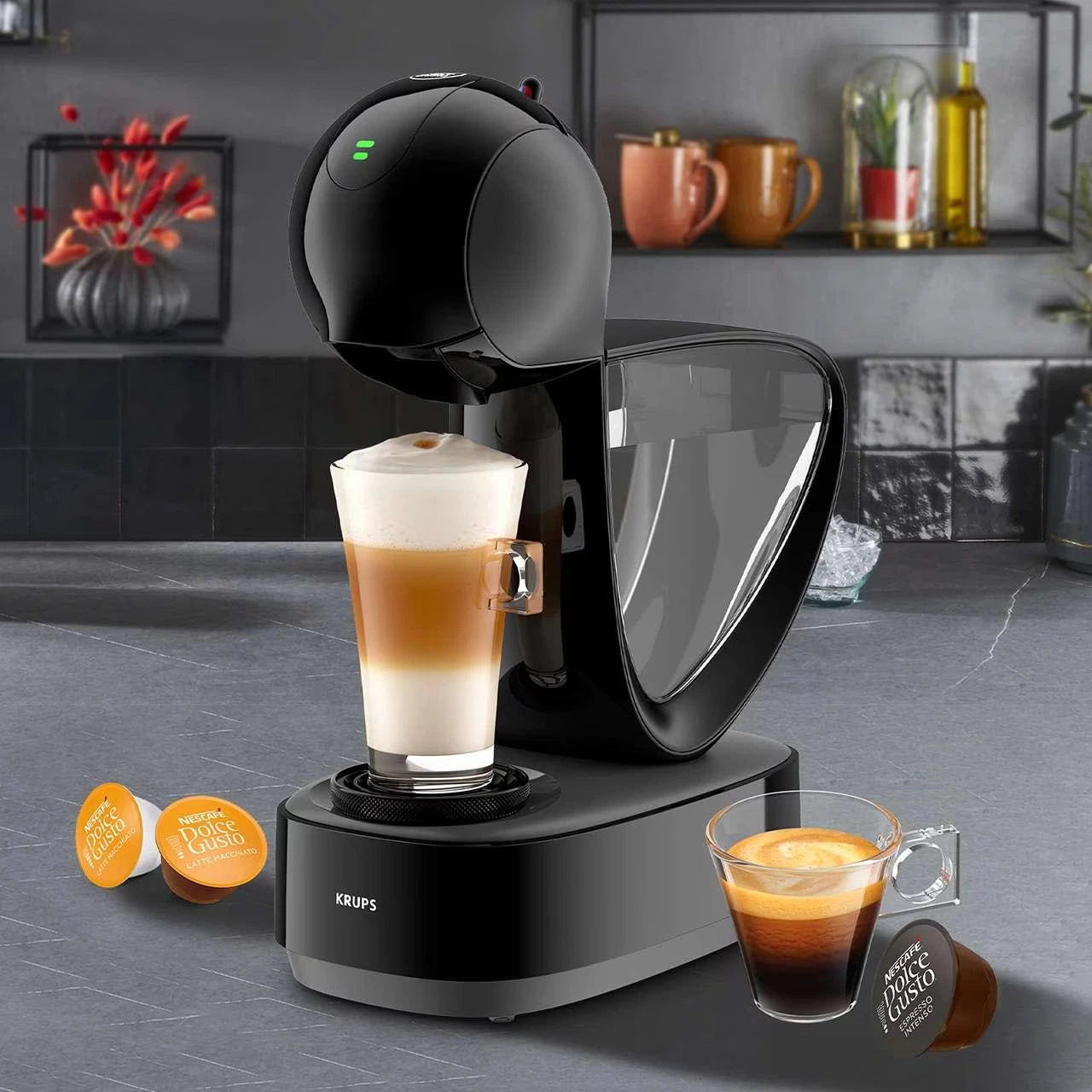 Cafetera de Cápsulas Krups Dolce Gusto Negra KP2708MX