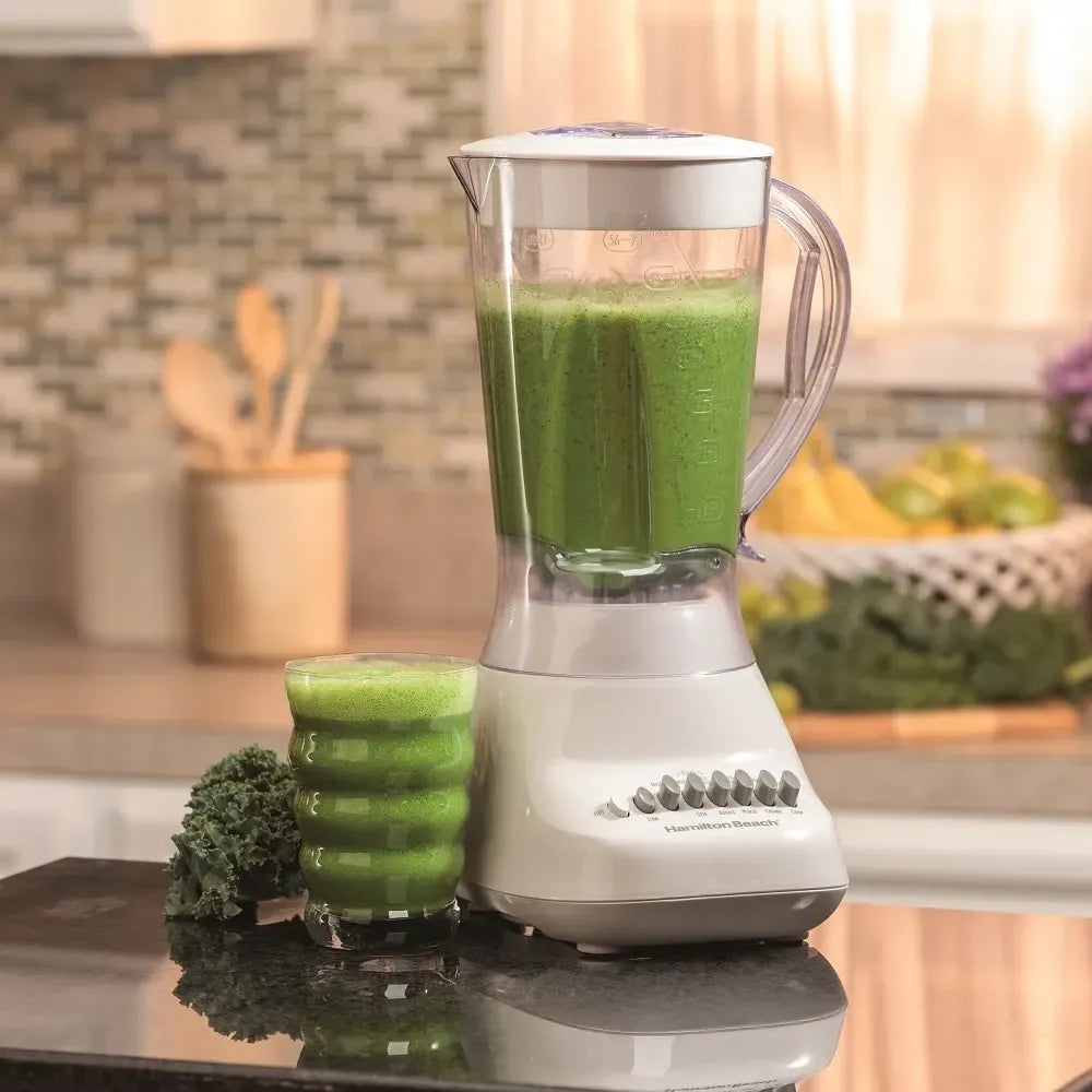 Licuadora Hamilton Beach Vaso de Plástico 1.5 Litros Blanca 50166G