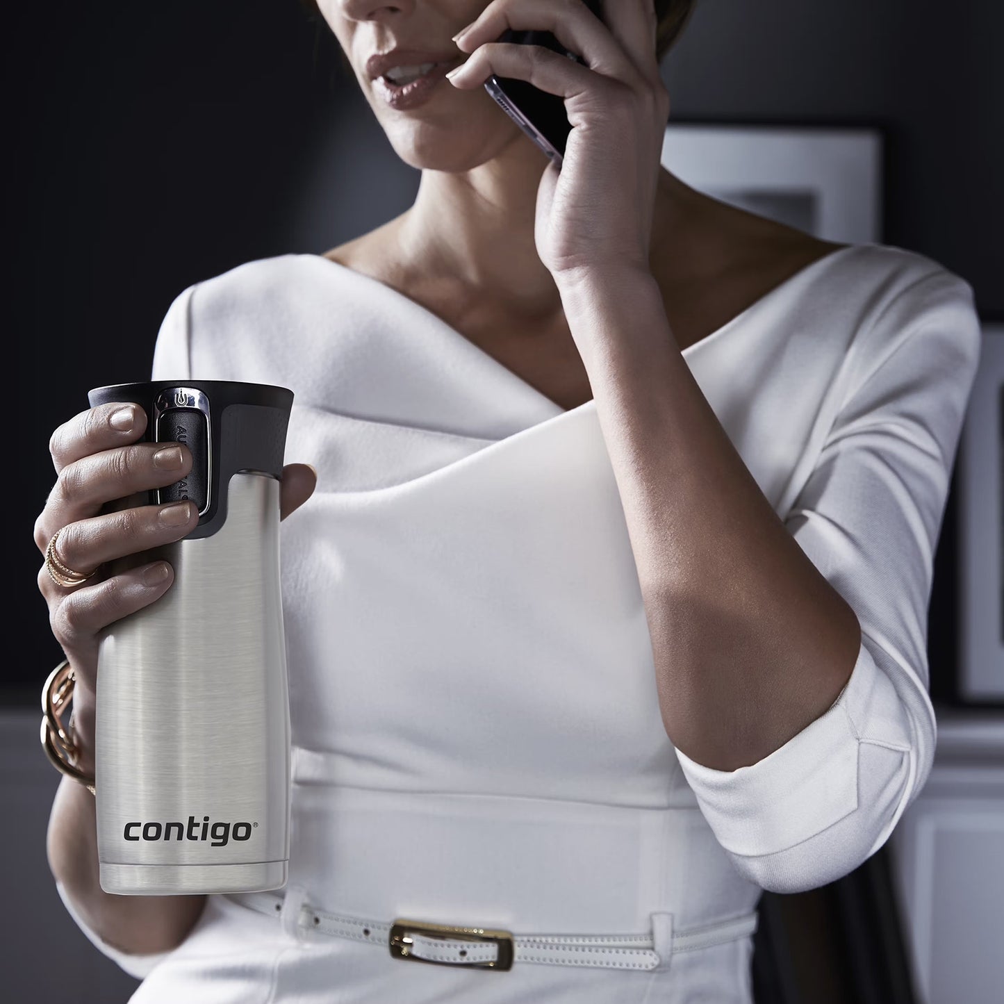 Termo Contigo Acero Inoxidable 473ml West Loop Gris 2071461