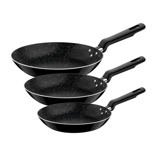 Juego de Sartenes Tramontina Pietra 3 Piezas Negro 27899596