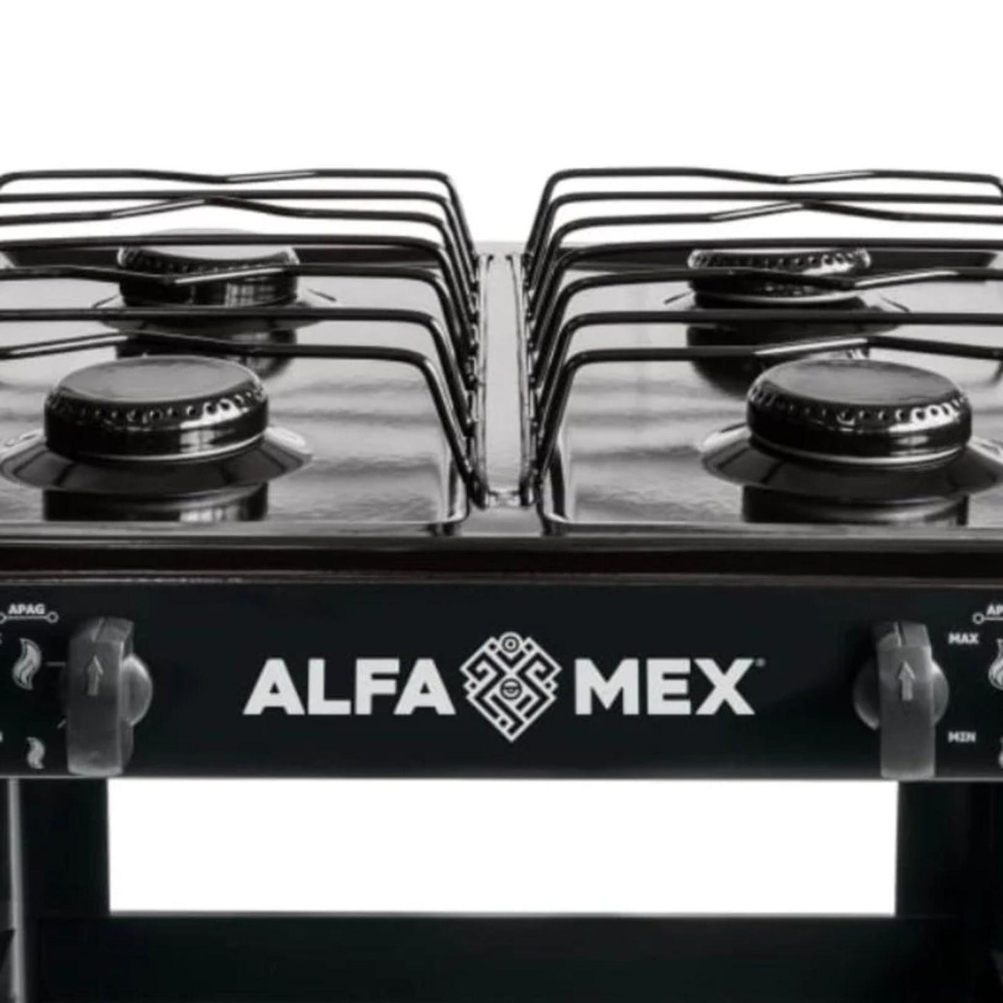 Parrilla de Estante Alfamex 4 Quemadores Negra 411