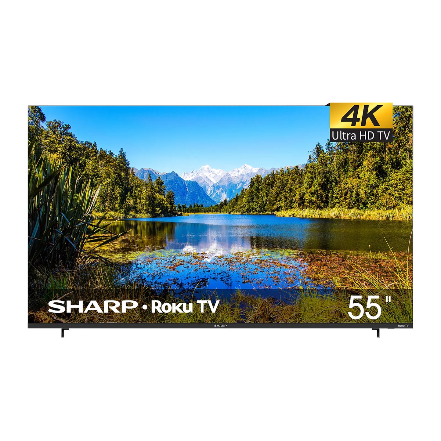 Televisión Pantalla 55 Pulgadas Sharp Roku TV 4K UHD 4TC55EL8UR