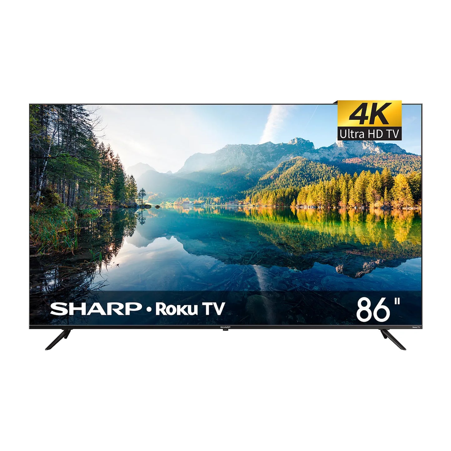 Televisión Pantalla 86 Pulgadas Sharp Roku TV 4K UHD 4TC86EL8UR