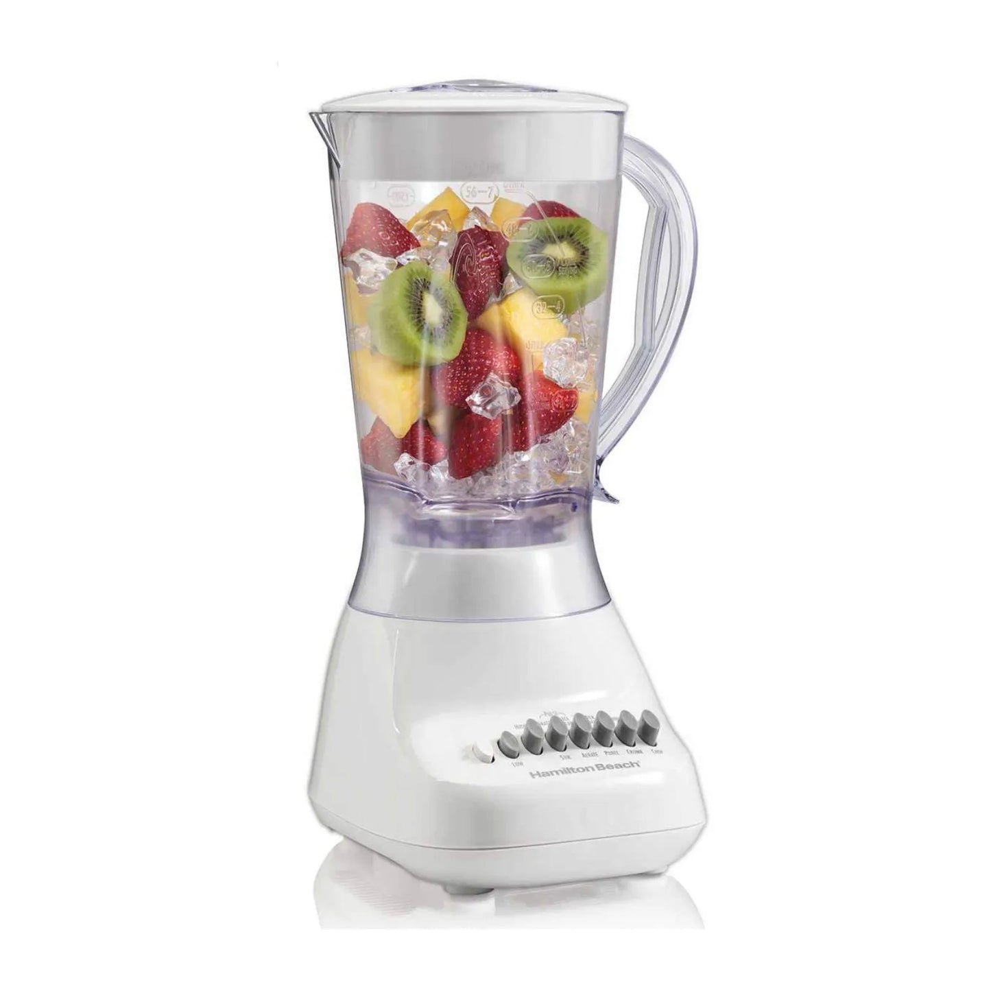 Licuadora Hamilton Beach Vaso de Plástico 1.5 Litros Blanca 50166G