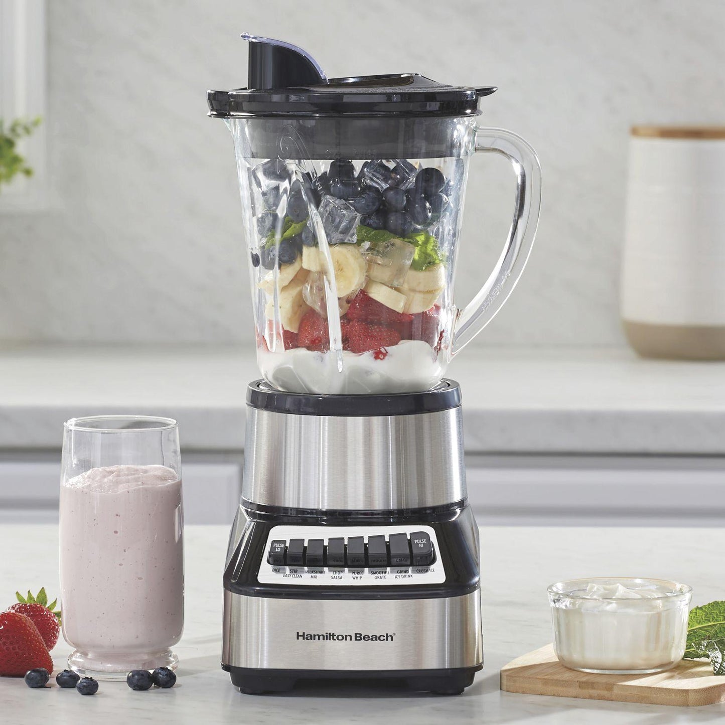 Licuadora Hamilton Beach Wave Crusher Vaso de Vidrio 1.25 Litros Gris 54221G