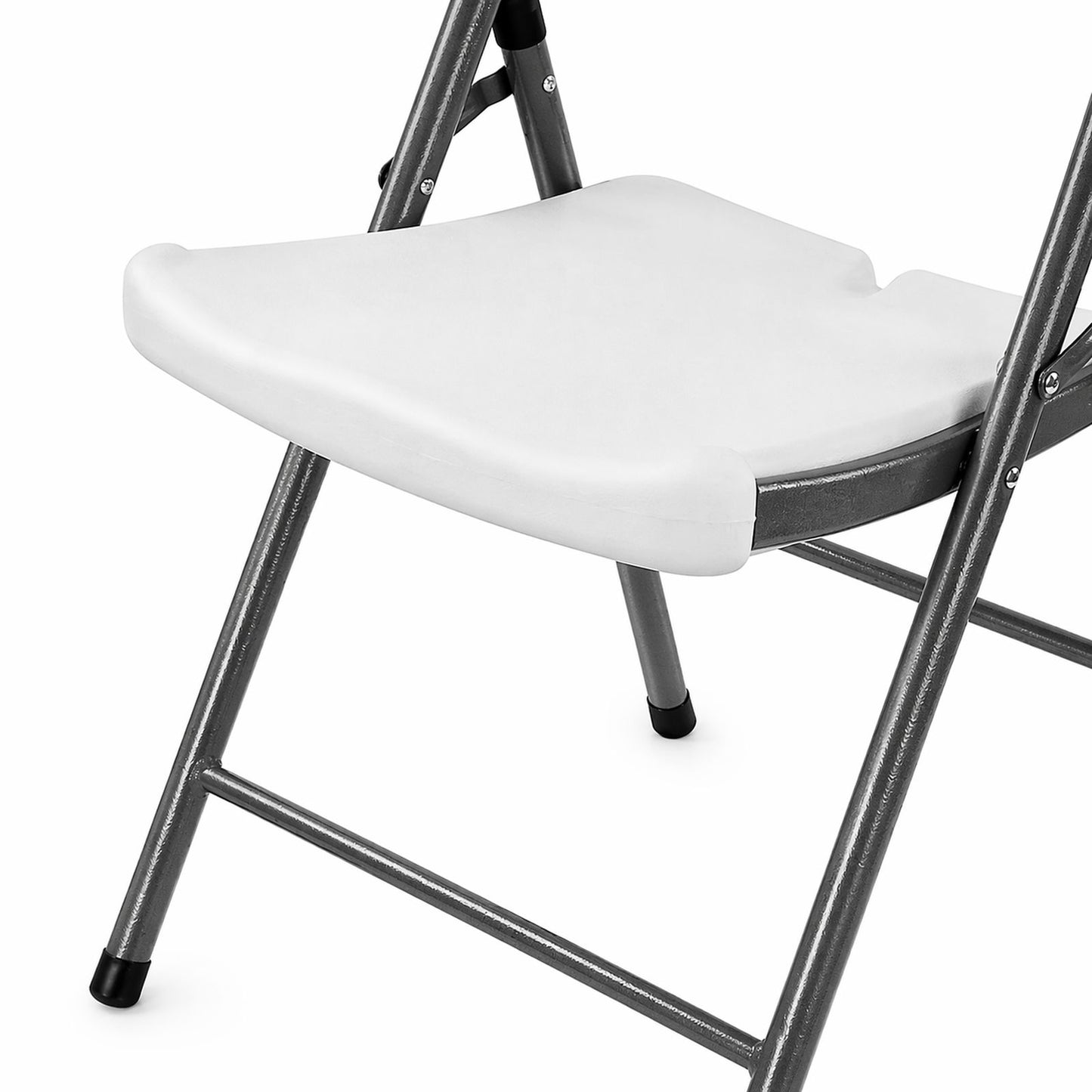 Silla de Plástico Plegable Peldaños Blanca 703327
