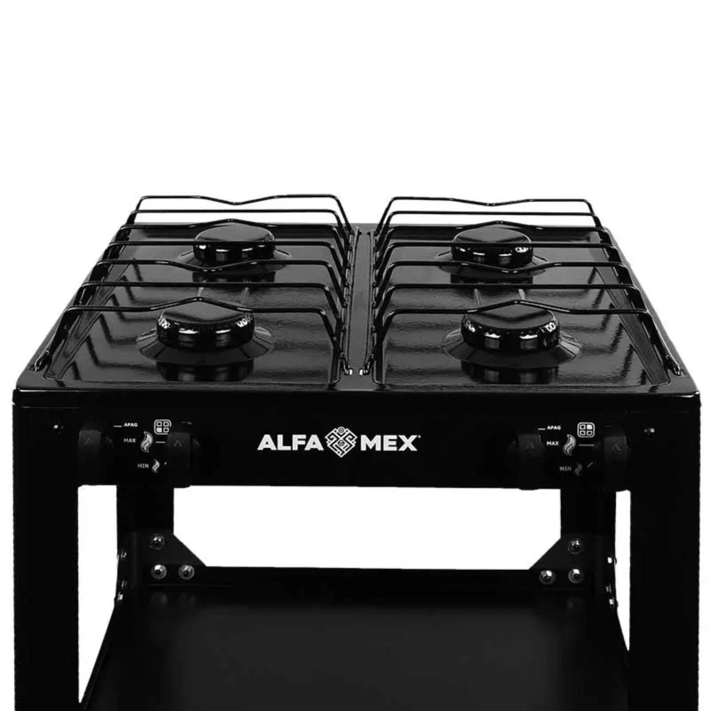 Parrilla de Estante Alfamex 4 Quemadores Negra 711