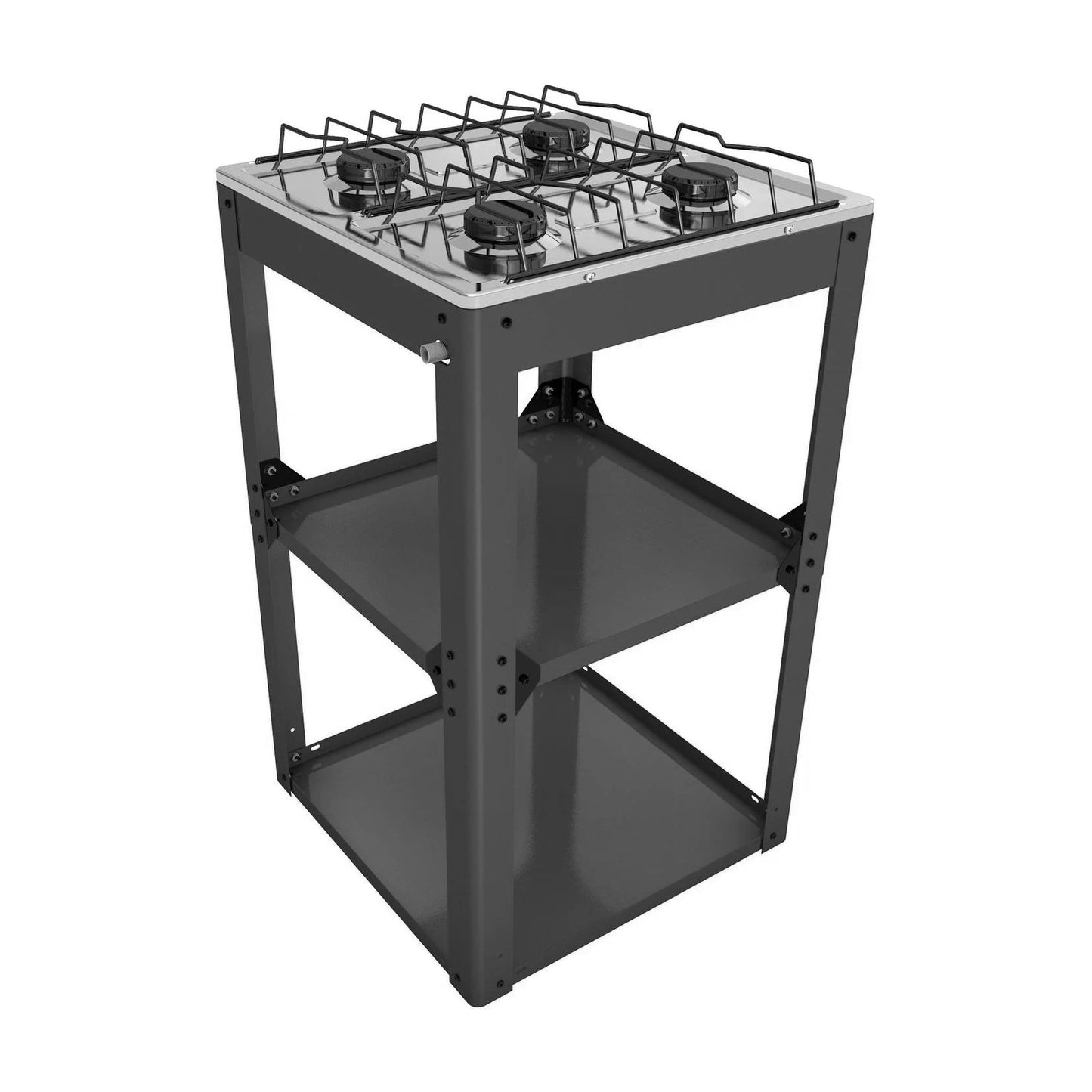 Parrilla de Estante Alfamex 4 Quemadores Negra 712