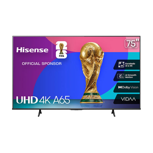 Televisión Pantalla 75 Pulgadas Hisense Smart TV 4K UHD 75A65NV