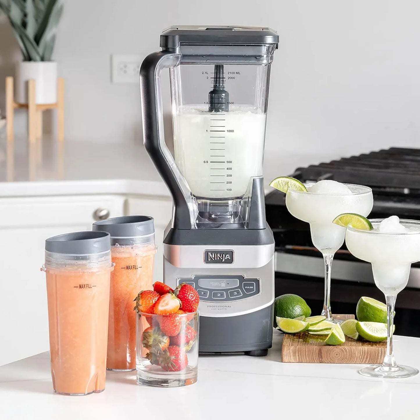 Licuadora Duo 2 Ninja Vaso de Plástico 2.1 Litros Gris BL660