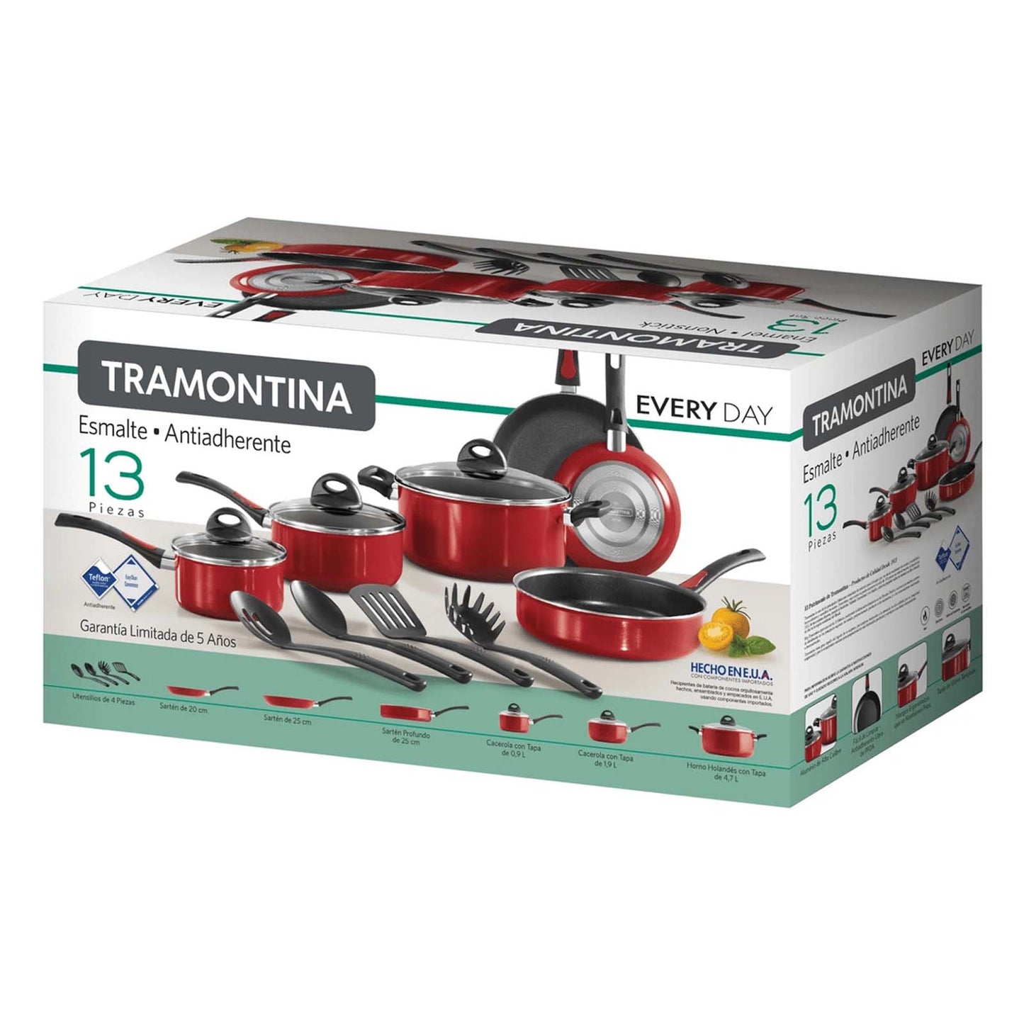 Batería de Cocina Everyday Tramontina 13 Piezas 80149-556