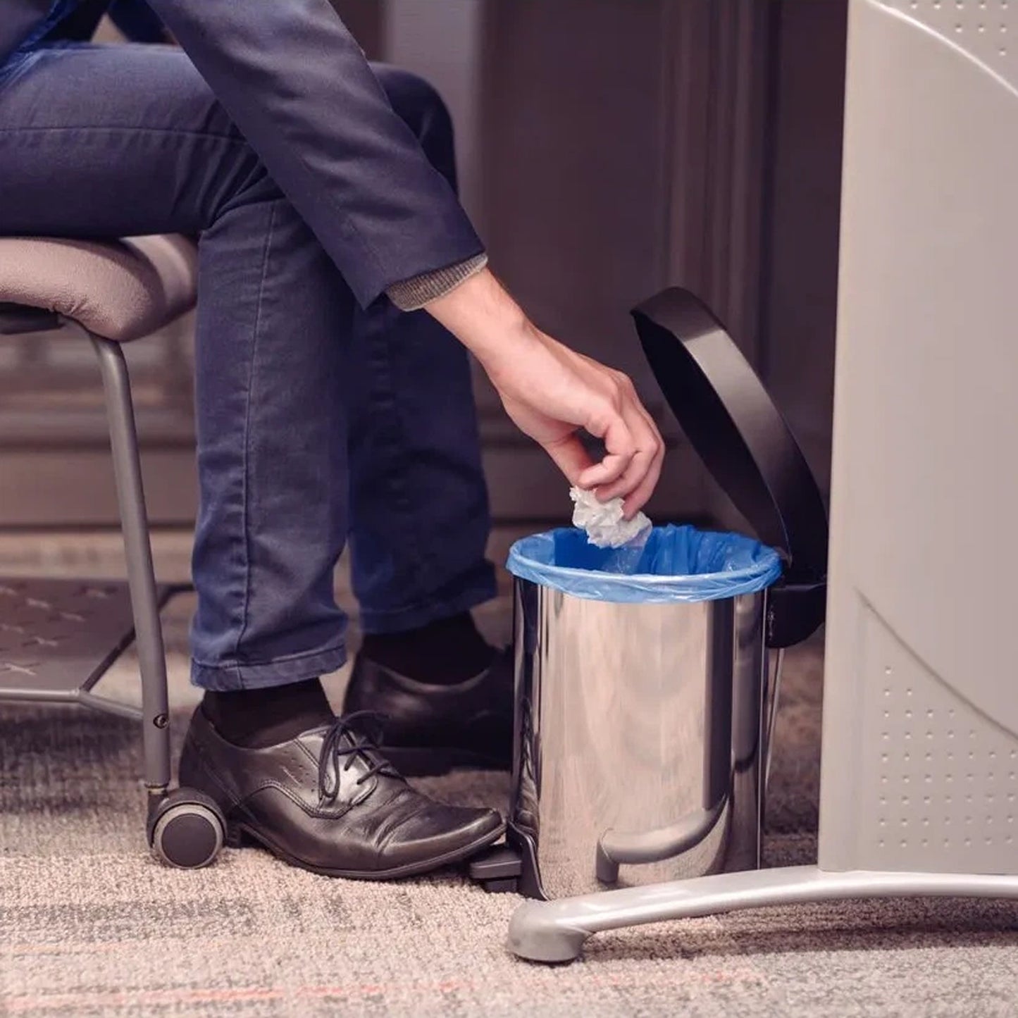 Basurero con Pedal Tramontina New 5 Litros Acero Inoxidable 94538-705