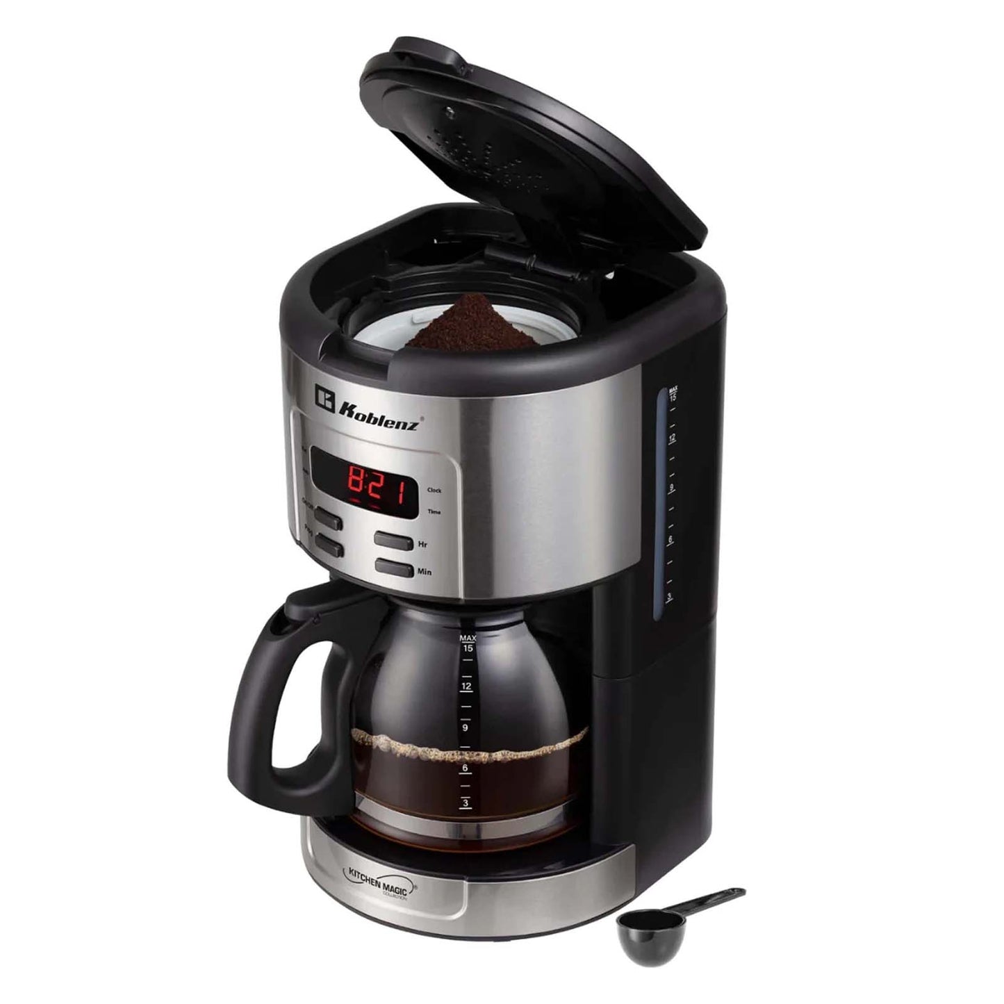 Cafetera Programable Koblenz Deluxe 1.8 Litros Negra CKM-215-IN