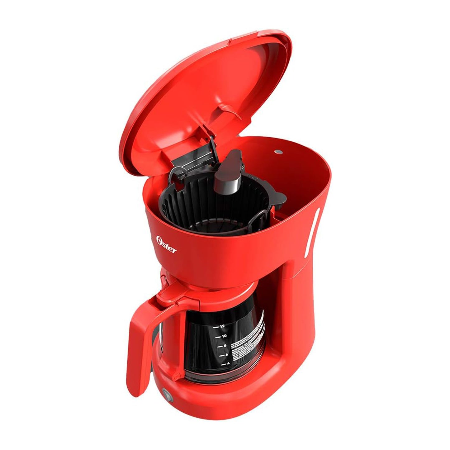 Cafetera Oster 12 Tazas Filtro Permanente Roja BVSTDCS-12R