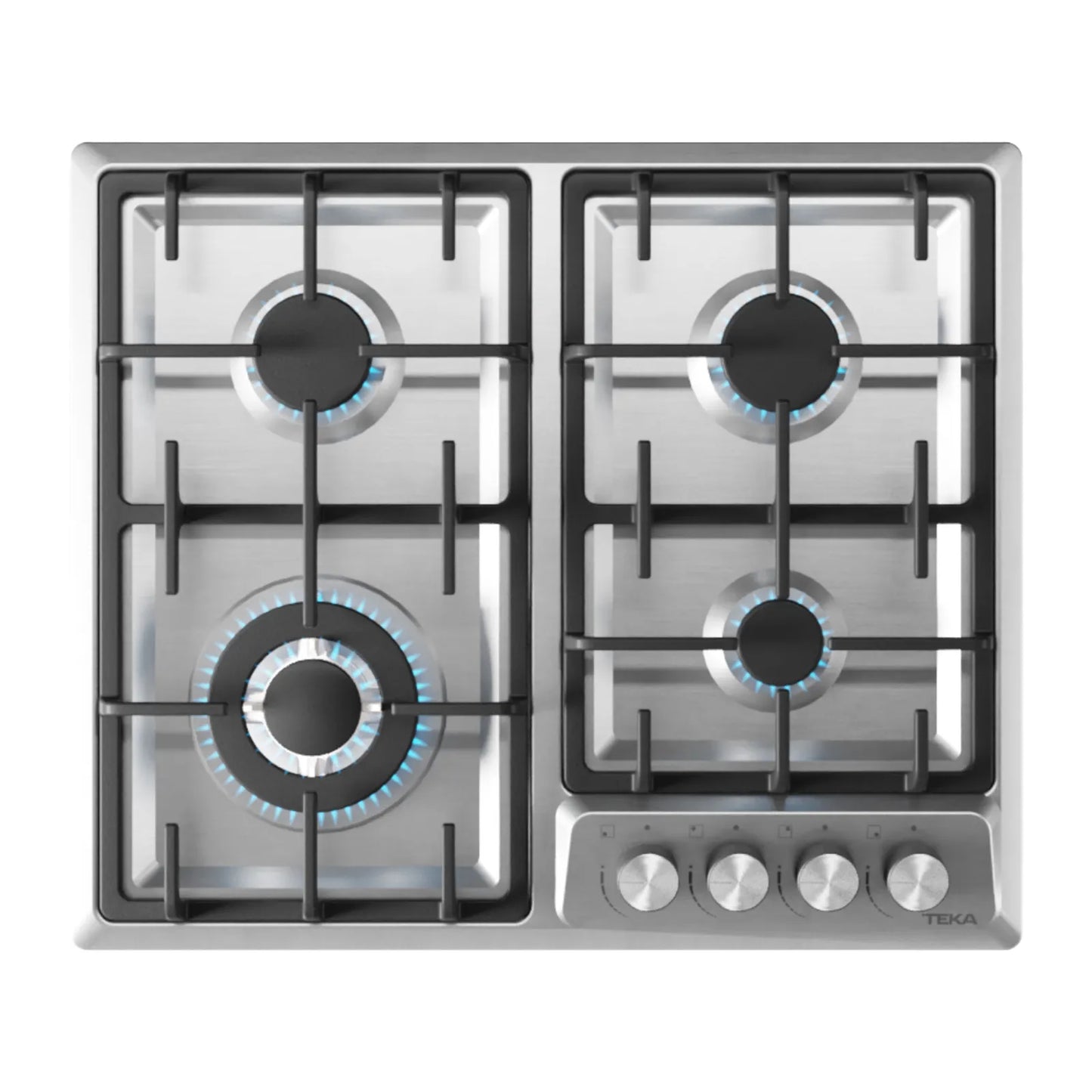 Combo Parrilla Acero Inoxidable de Gas + Campana Empotrable Teka Duetto Deluxe 60