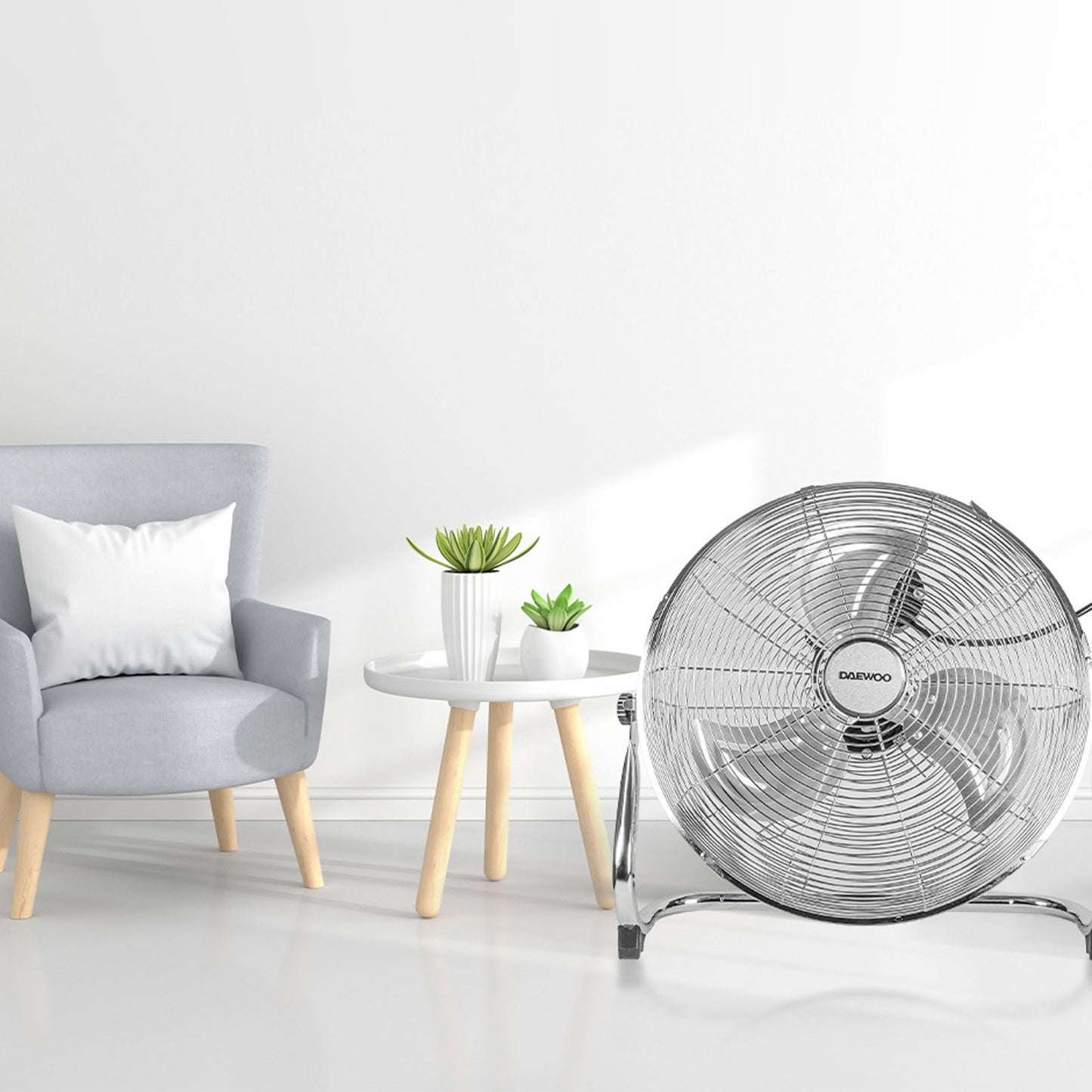 Ventilador de Piso Daewoo 16 Pulgadas Gris DI-40MFFN