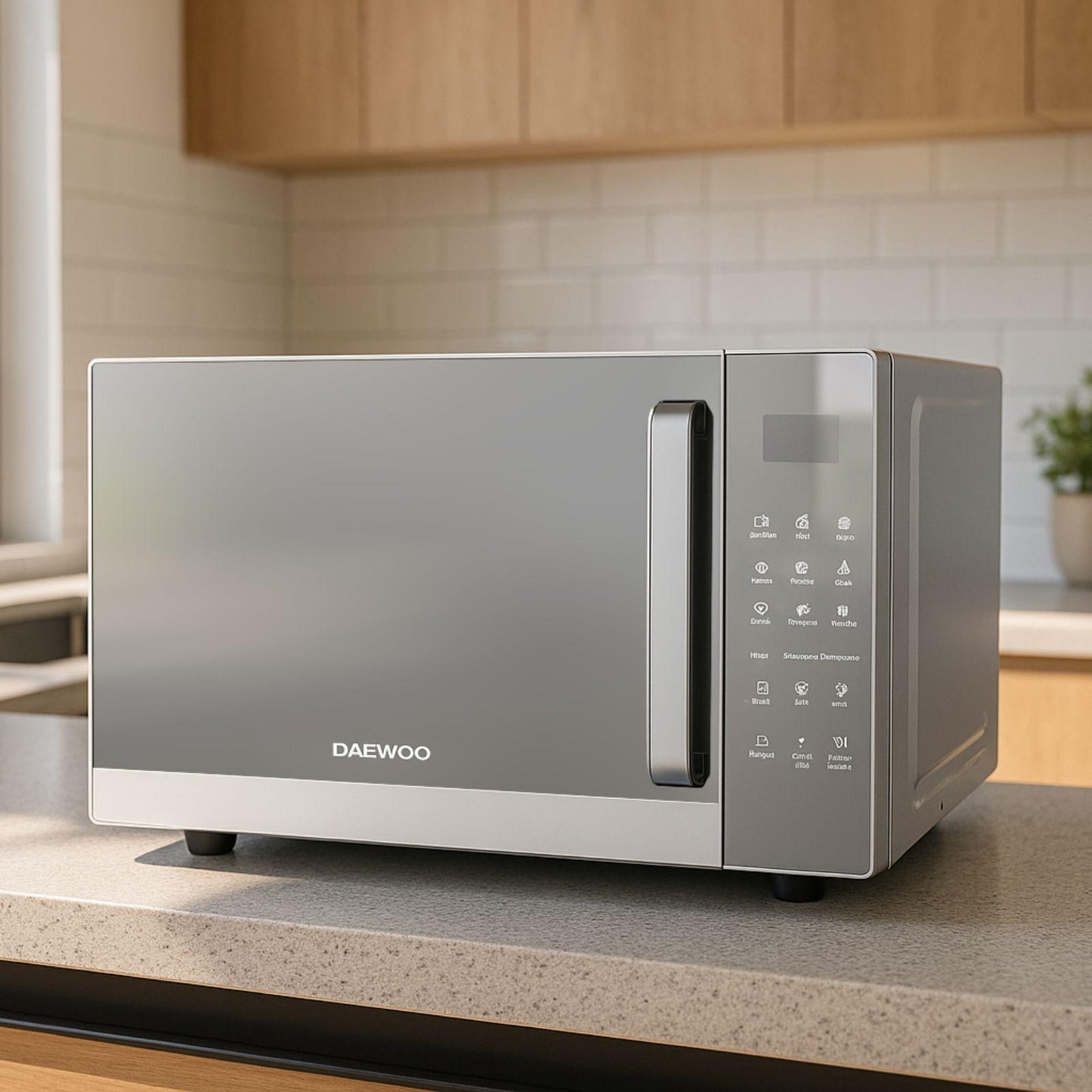 Horno de Microondas Daewoo 0.9 Pies Cúbicos Gris DMM-0920WG