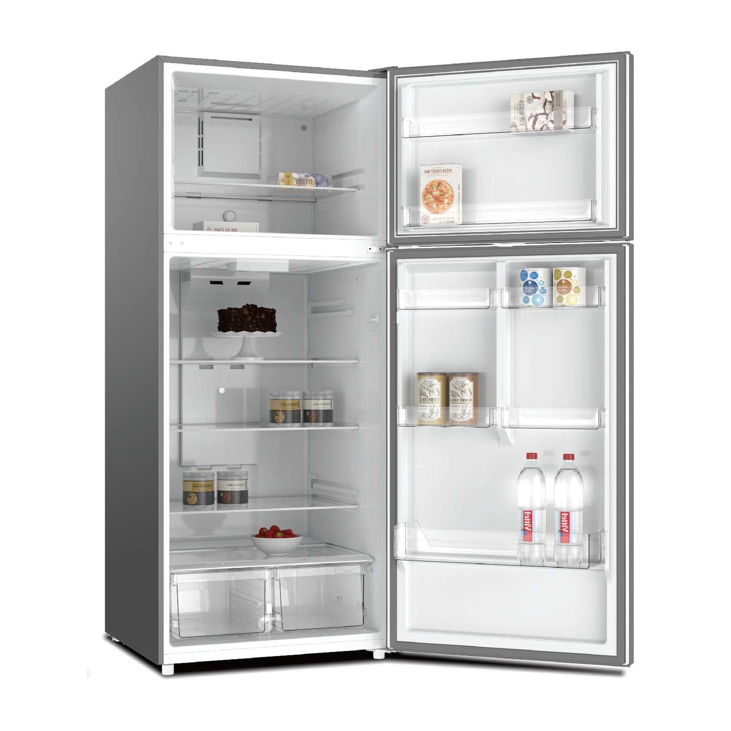 Refrigerador Daewoo 19 Pies Cúbicos Top Mount Gris DRT-1920HSBTI