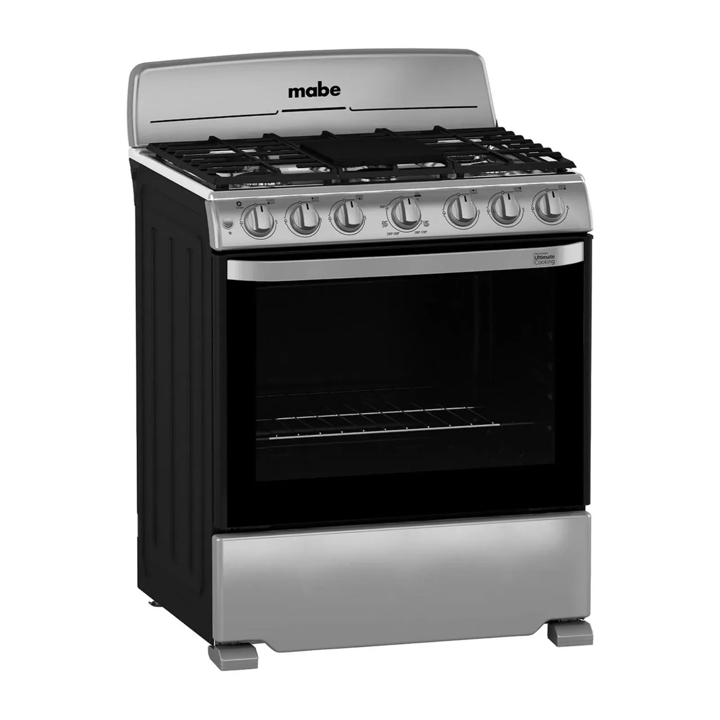 Estufa Mabe 30 Pulgadas 6 Quemadores Gris EM7654BFIS3