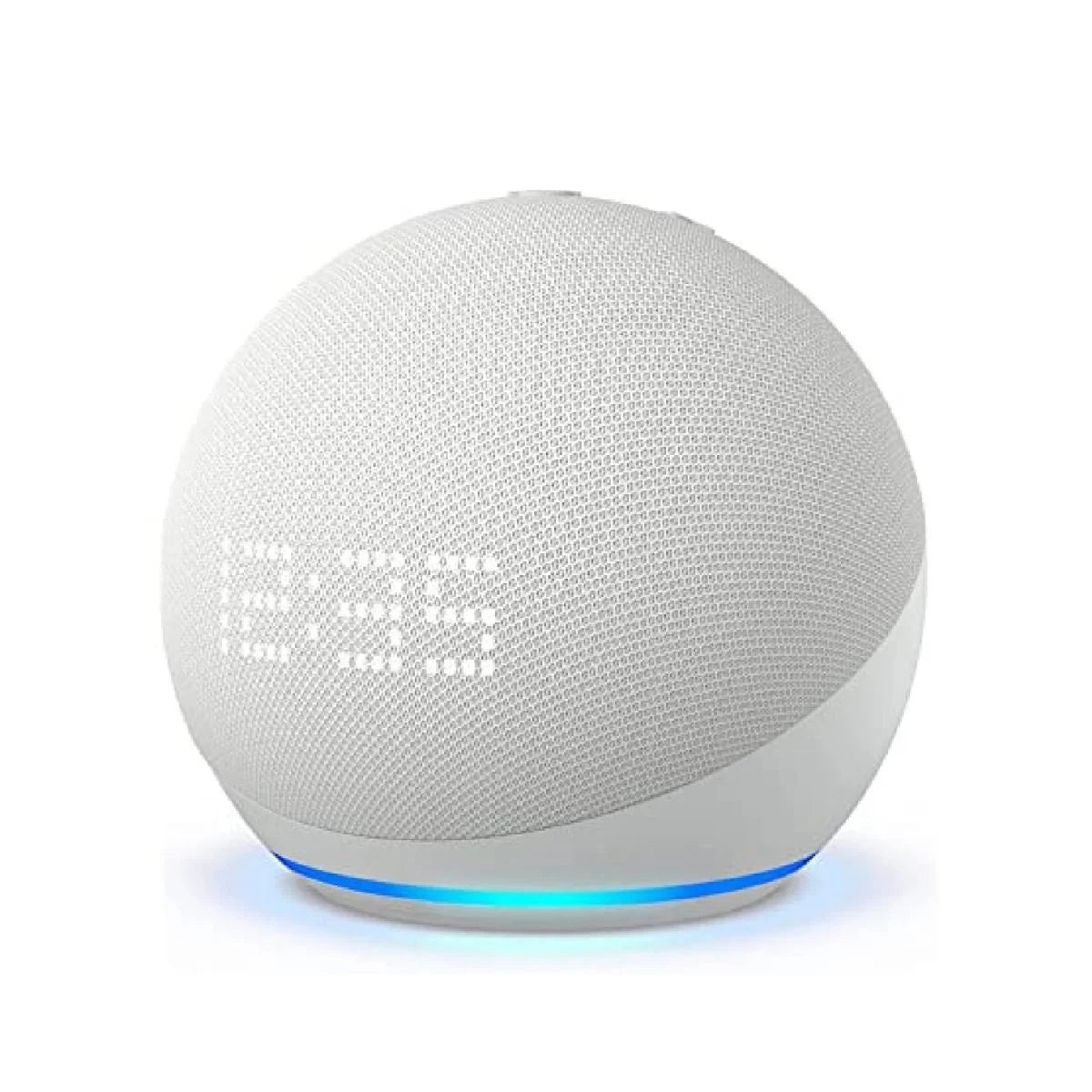 Echo Dot con Reloj 5ta gen, Alexa, Bocina inteligente, Blanco