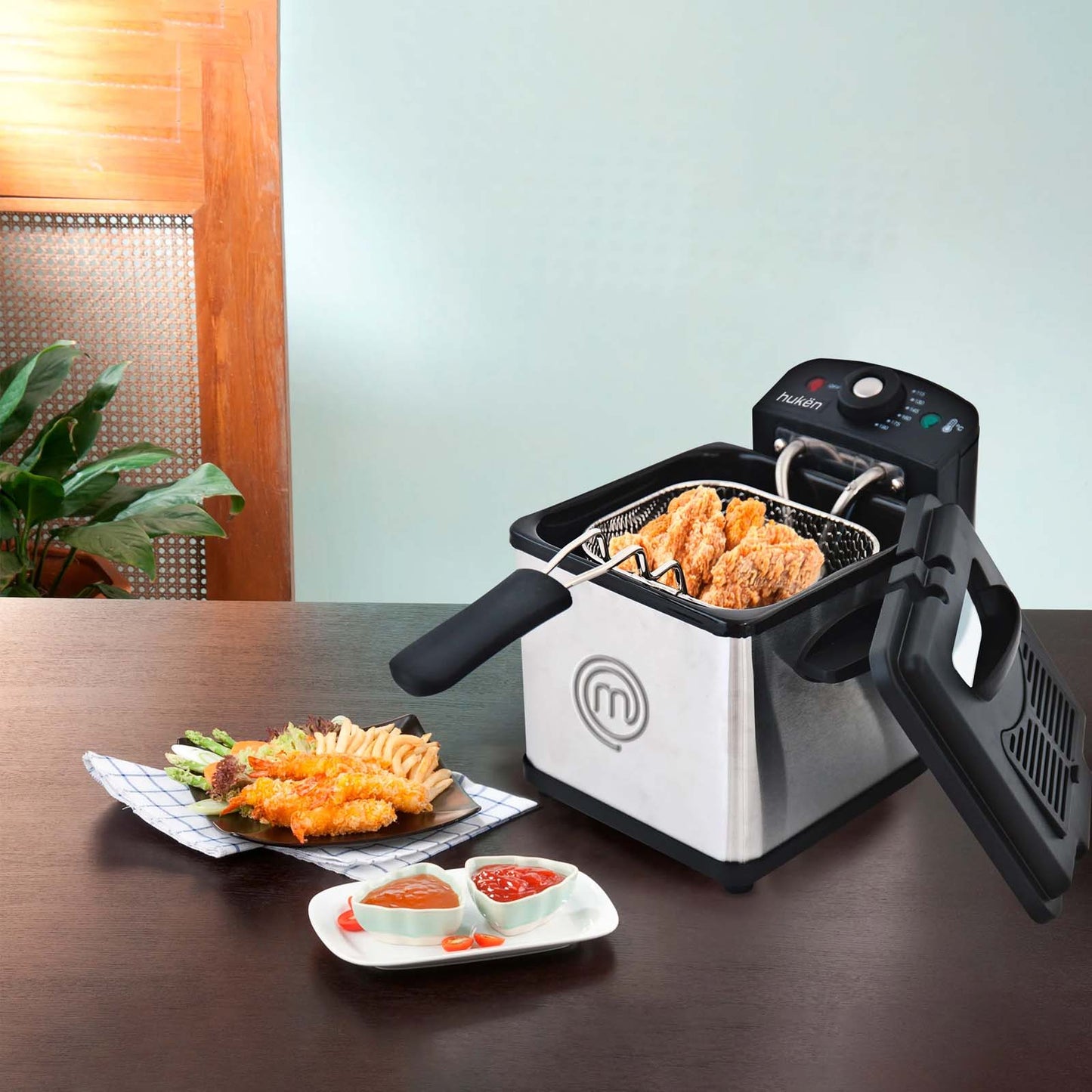 Freidora de Aceite Master Chef Flash Fry 1.5 Litros MK-DF-1SS