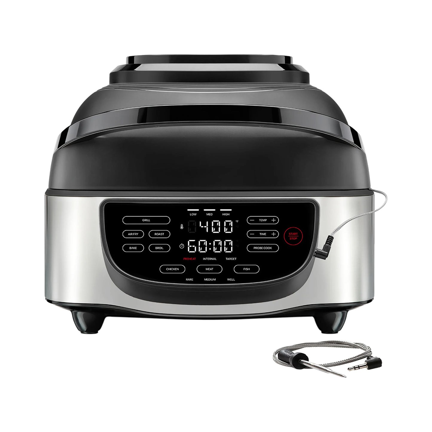 Freidora de Aire Chefman con Parrilla Eléctrica Interior RJ38-AFG-7TP