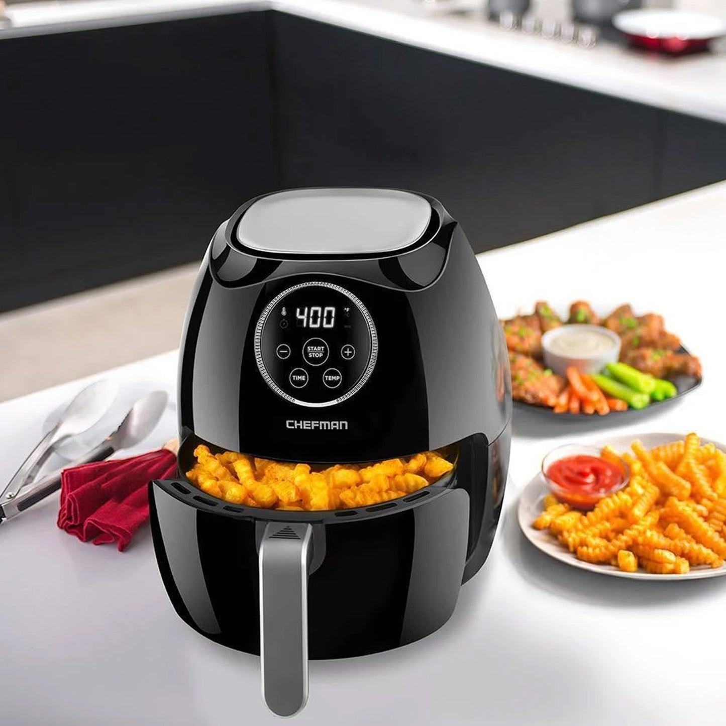 Freidora de Aire Chefman Turbofry 6 Litros RJ38-V2-65TMX