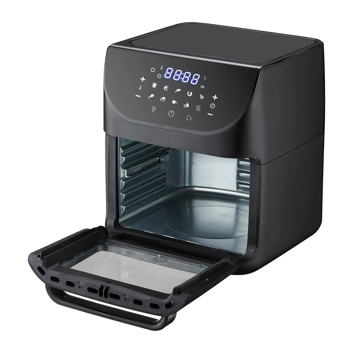 Freidora de Aire Multifuncional MasterChef 12 Litros Negro MK-AFO-12DT