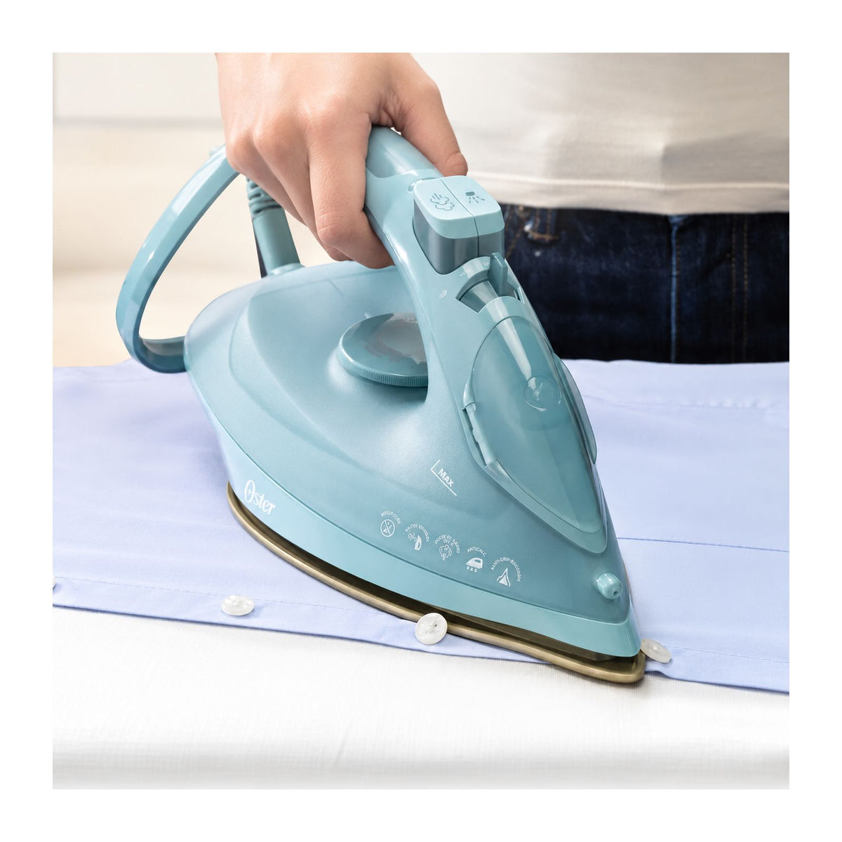 Plancha de Vapor Oster AeroGlidePlus Verde GCSTAC7402