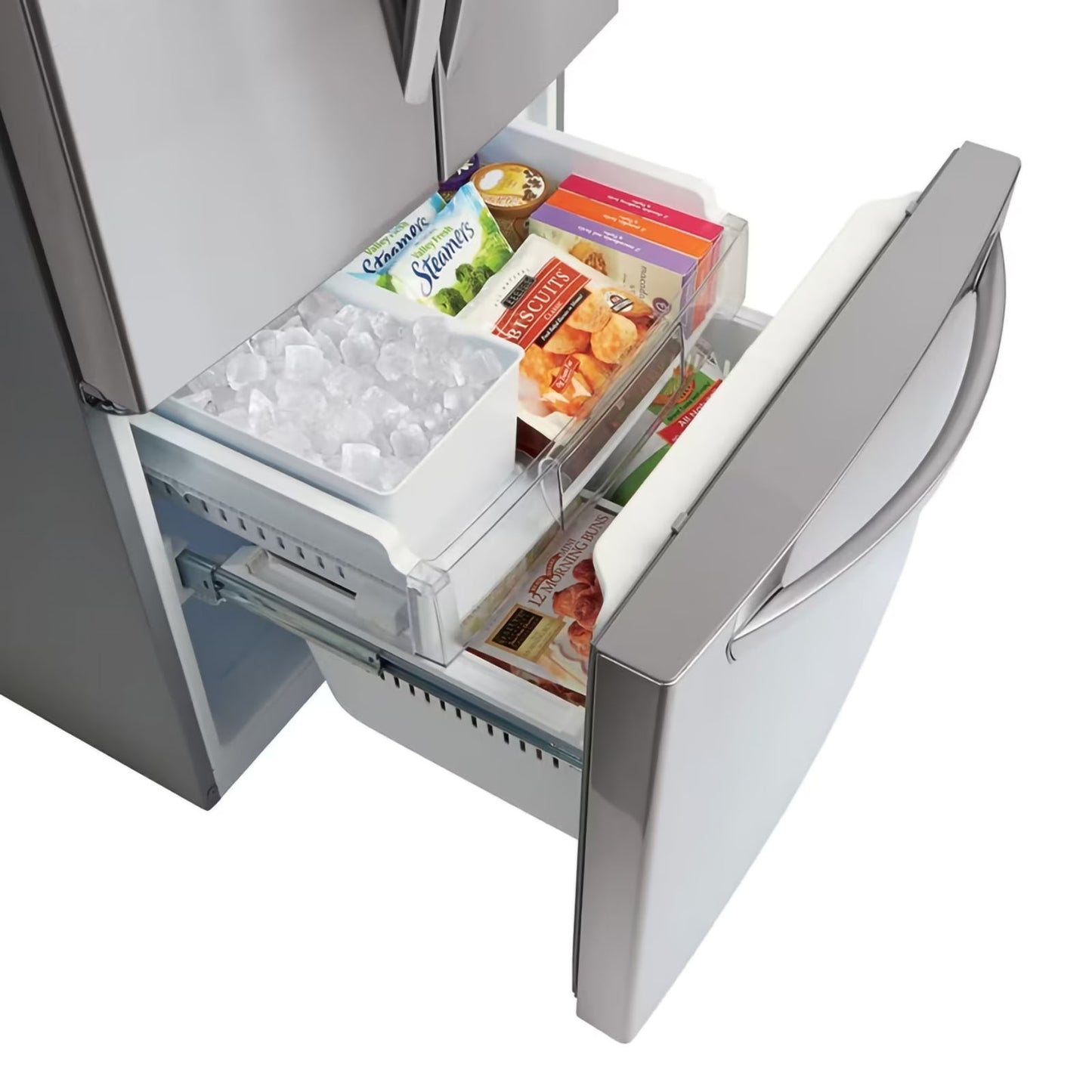 Refrigerador LG 22 Pies Cúbicos French Door Gris GF22WGS