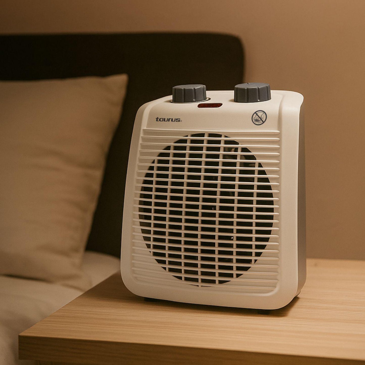 Calefactor Taurus Hawai 2 en 1 Blanco