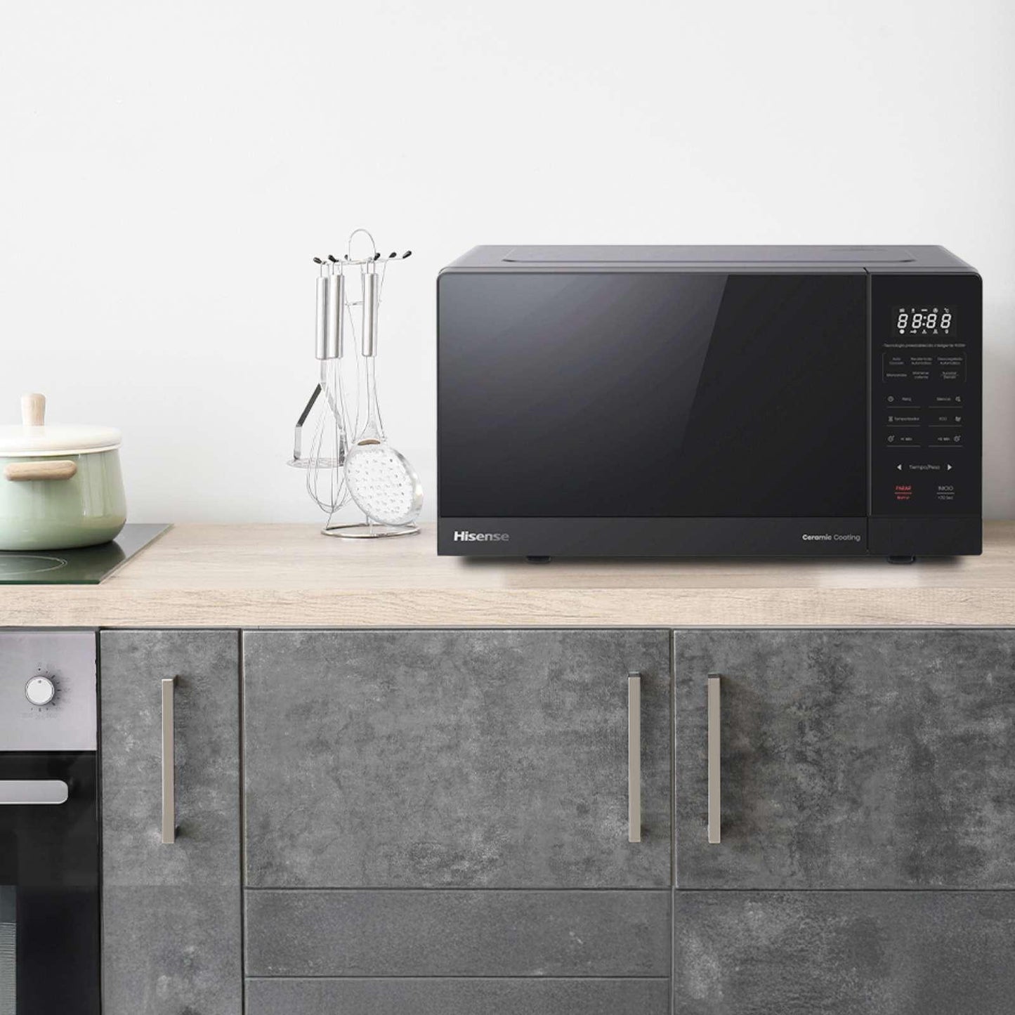 Horno de Microondas Hisense 0.9 Pies Cúbicos Negro HMMS2509BP