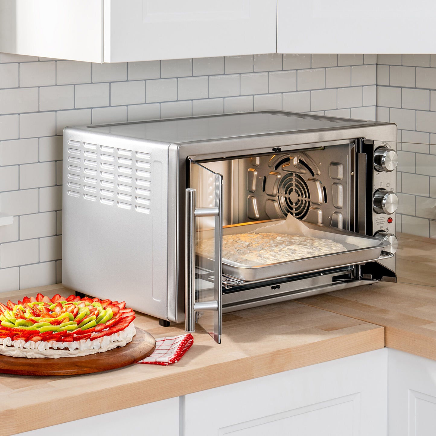 Horno con Freidora de Aire Oster 42 Litros Gris TSSTTVFDMAF