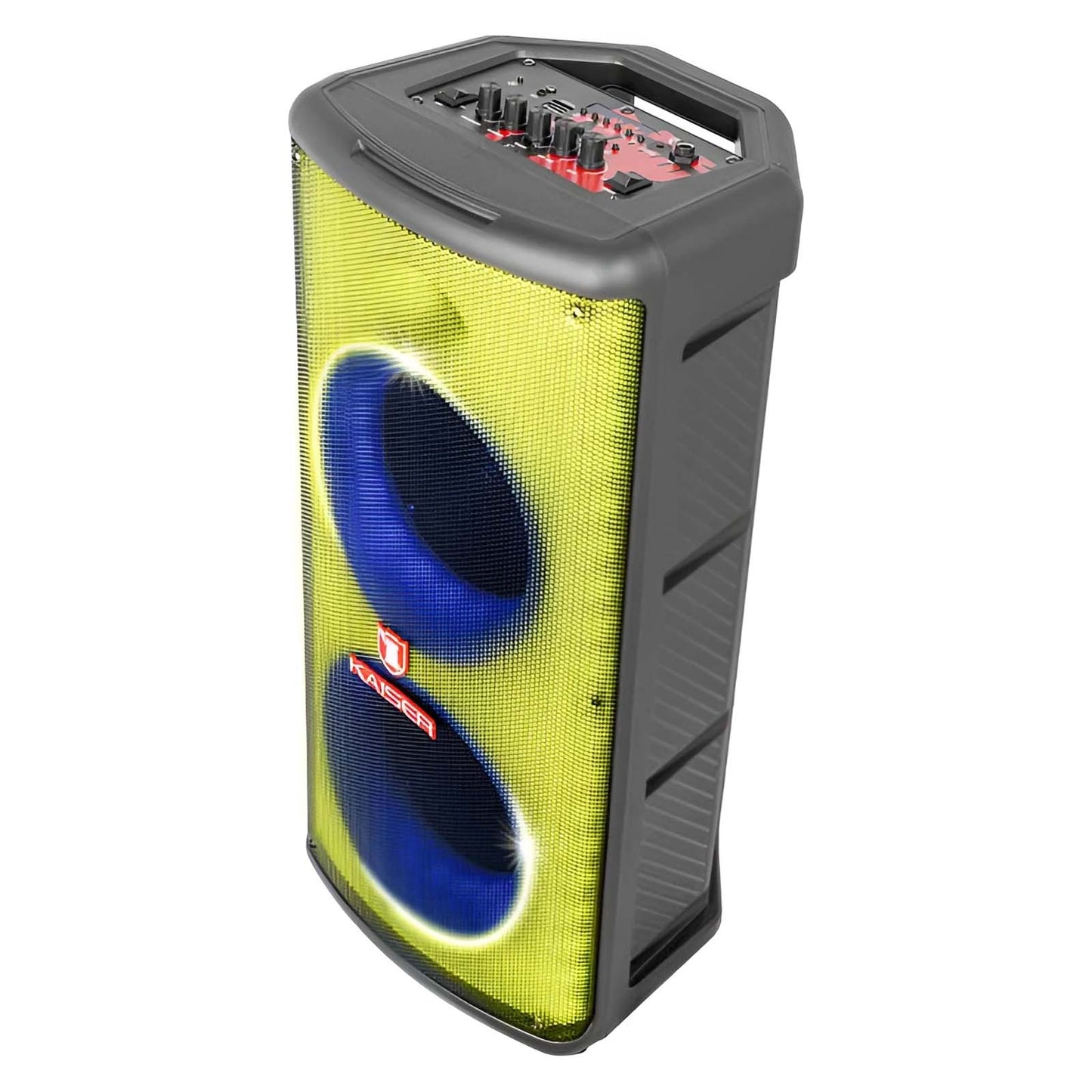Bafle Profesional Recargable KSR 2 x 6.5 Pulgadas con Micrófono KSW-2066