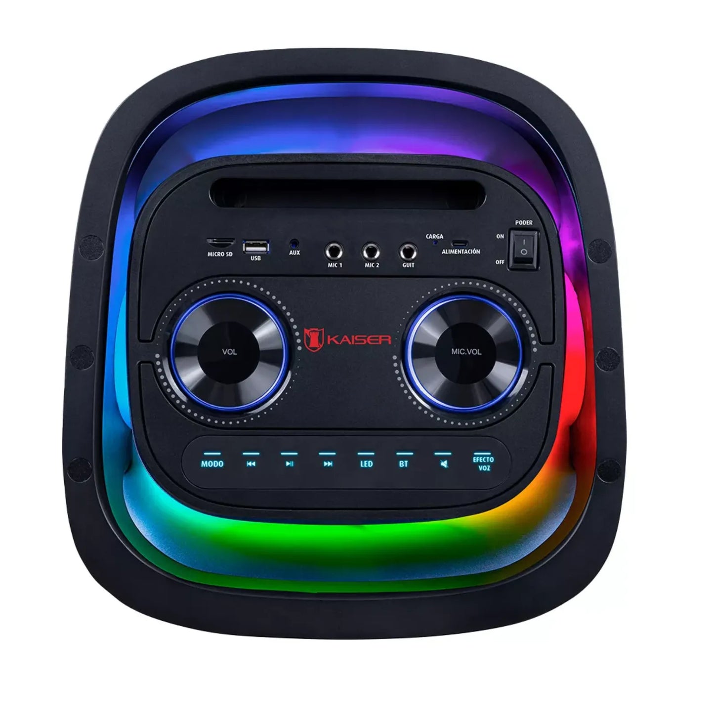 Bafle Kaiser 2 x 8 Pulgadas Negro KSW-8024