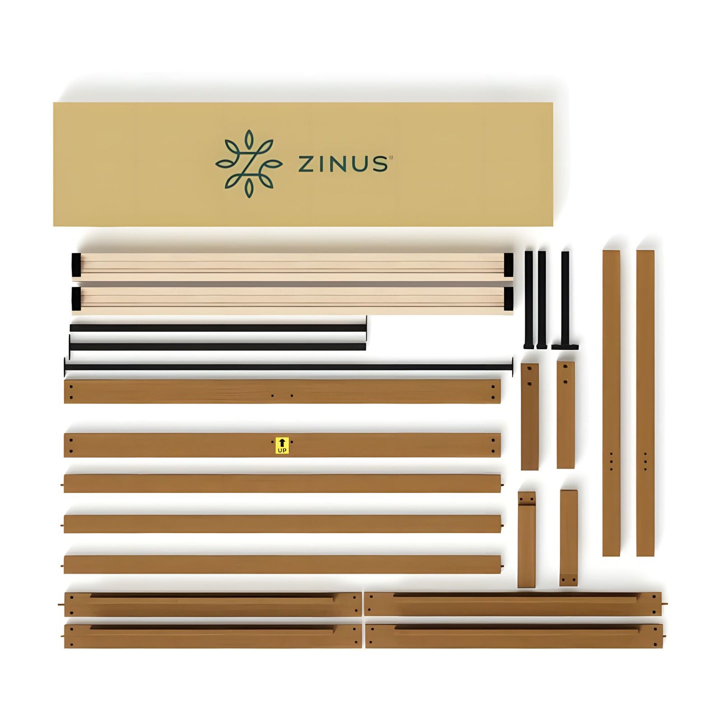 Base de Cama de Bambú Zinus Leah Individual con Cabecera