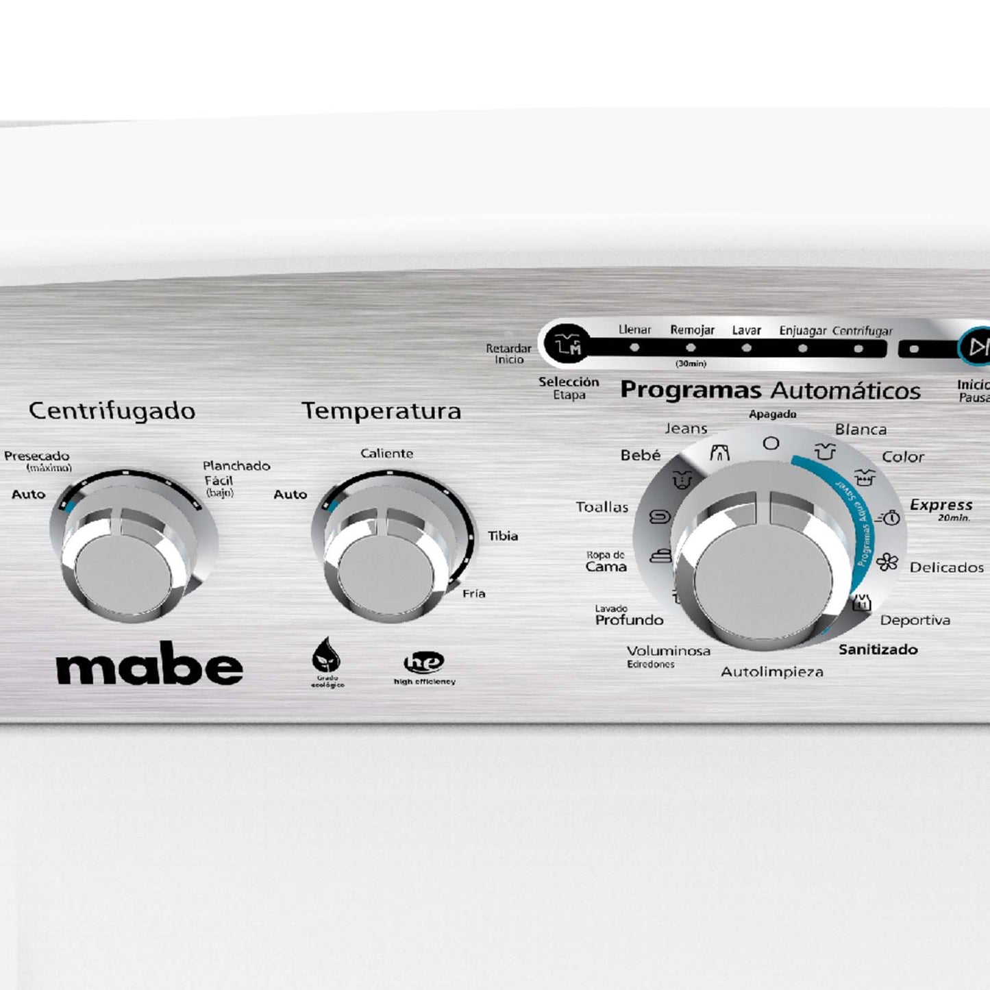 Lavadora Automática Mabe 22 Kilos Blanca con Agitador LMA72215CBAB0