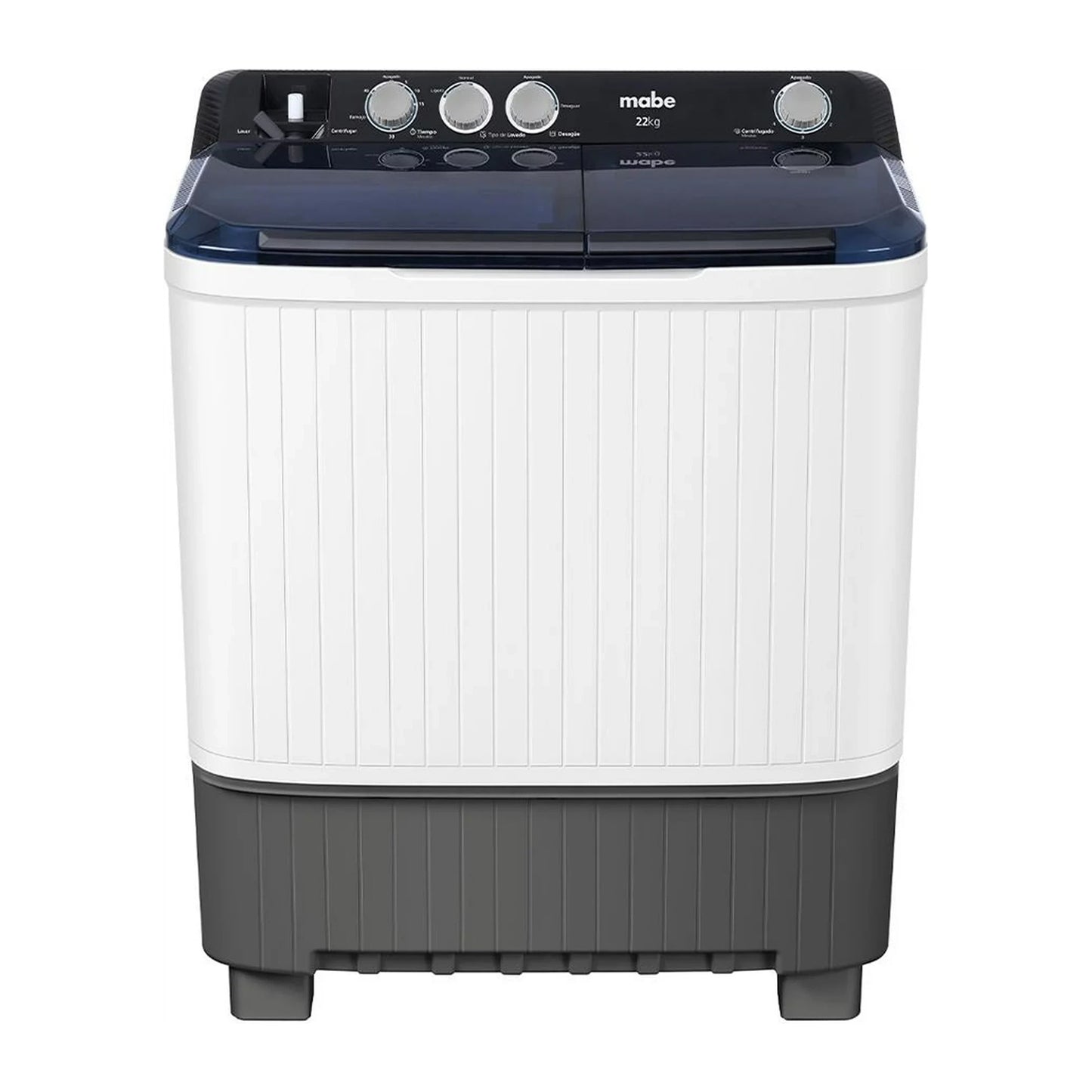 Lavadora Semi Automática Mabe 22 Kilos Doble Tina Blanca LMDX2224HBAB0