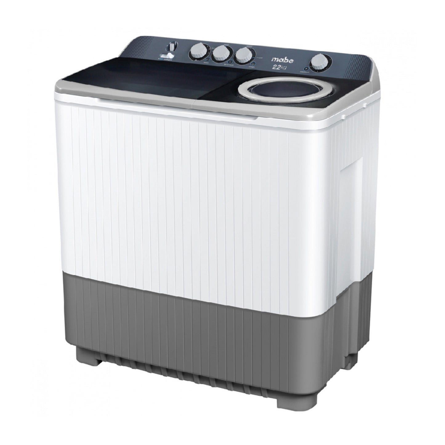 Lavadora Semi Automática Mabe 22 Kilos Doble Tina Blanca LMDX2224HBAB0