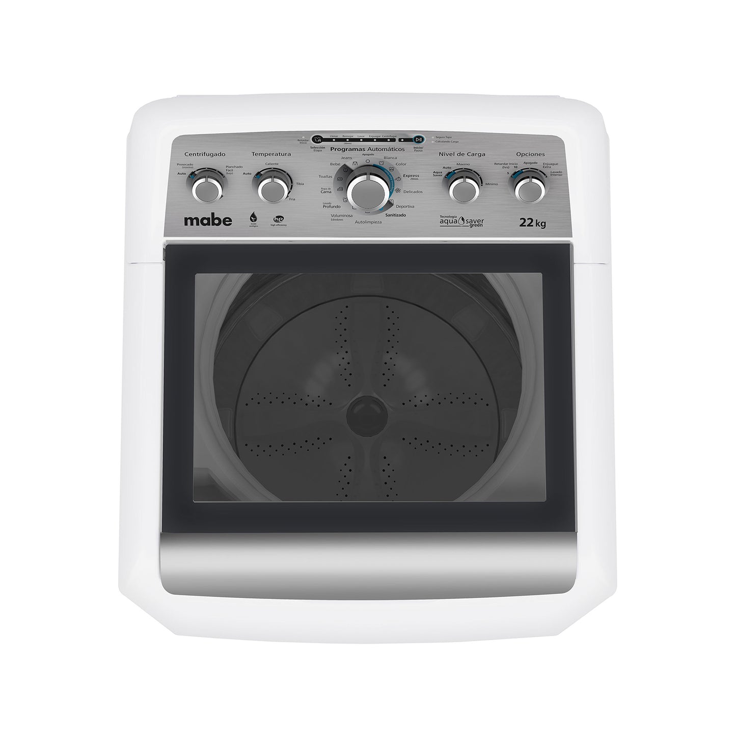 Lavadora Mabe 22 Kilos Carga Superior Blanca LMH72205WBAB1