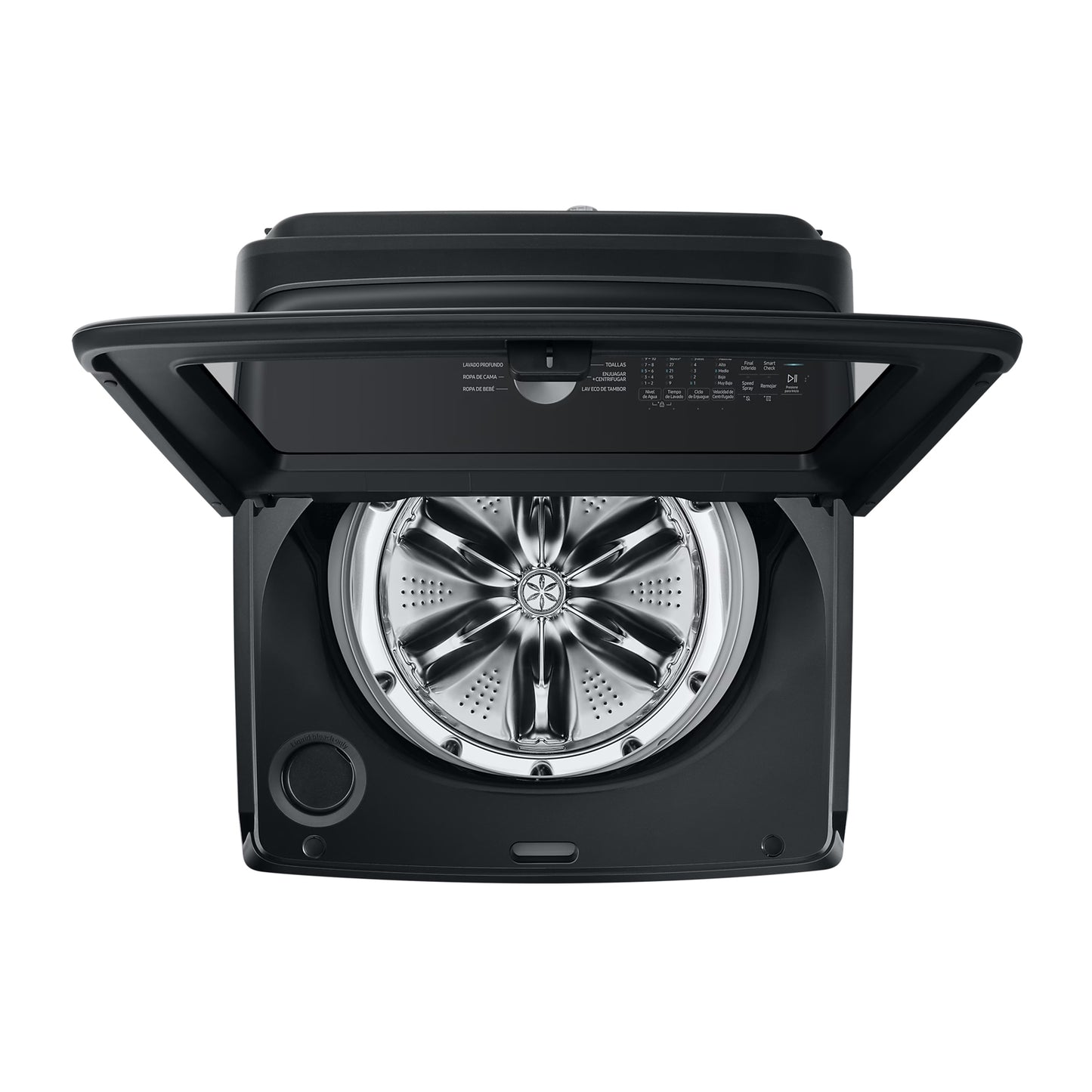 Lavadora Samsung 24 Kilos Carga Superior Negra WA24A8370GV