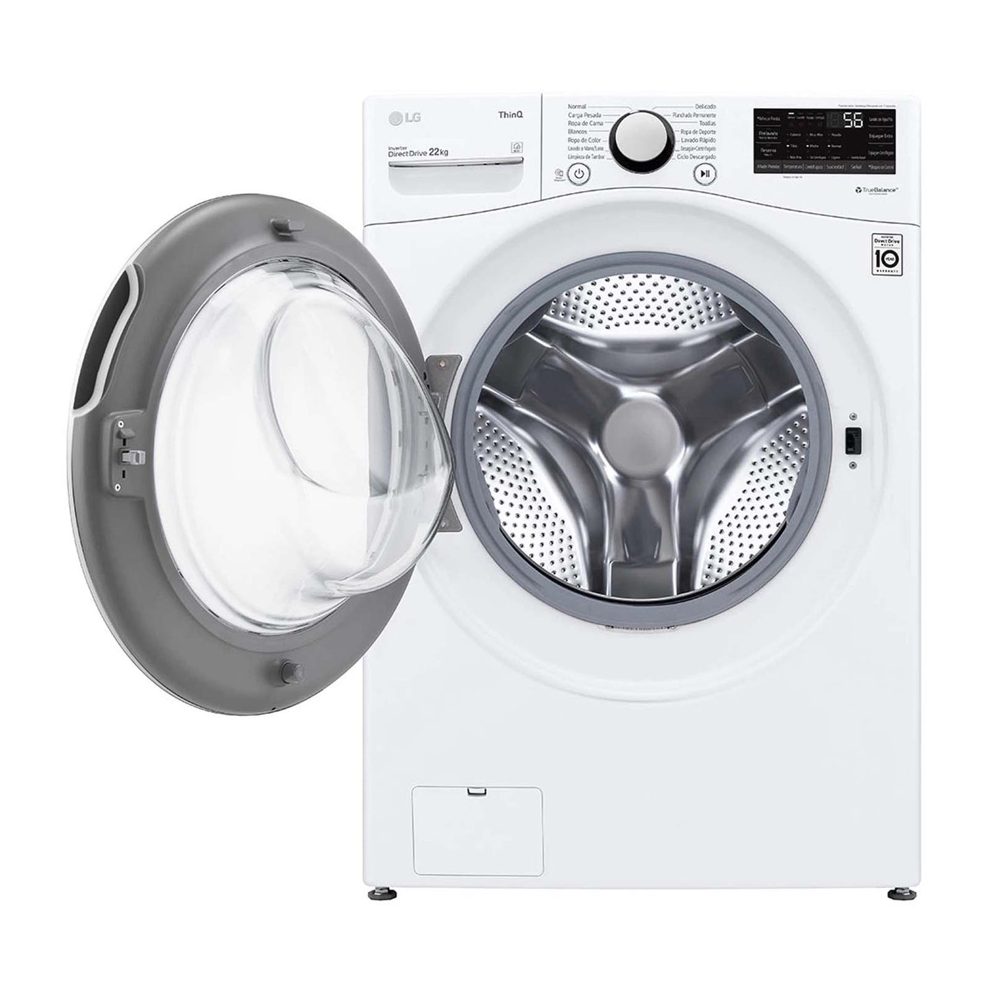 Lavadora Carga Frontal LG 22 Kilos WM22WV26SR