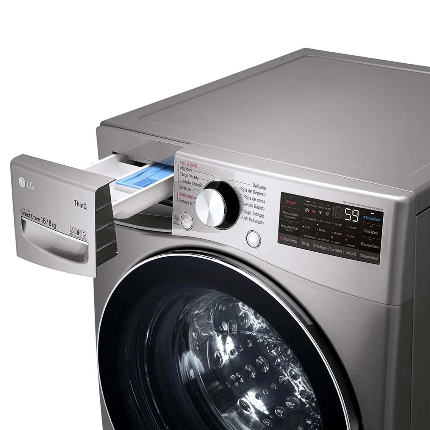 Lavasecadora LG 16/8 Kilos Carga Frontal WD16SG2S6
