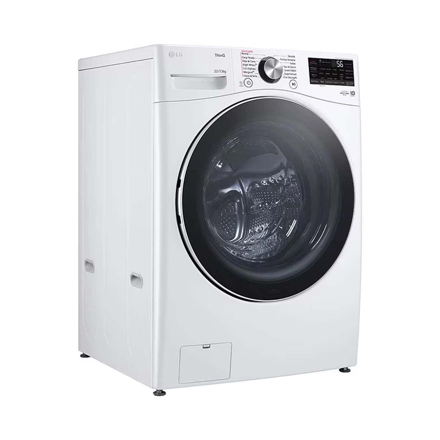 Lavasecadora LG 22/13 Kilos Carga Frontal Blanca WD22WV26R
