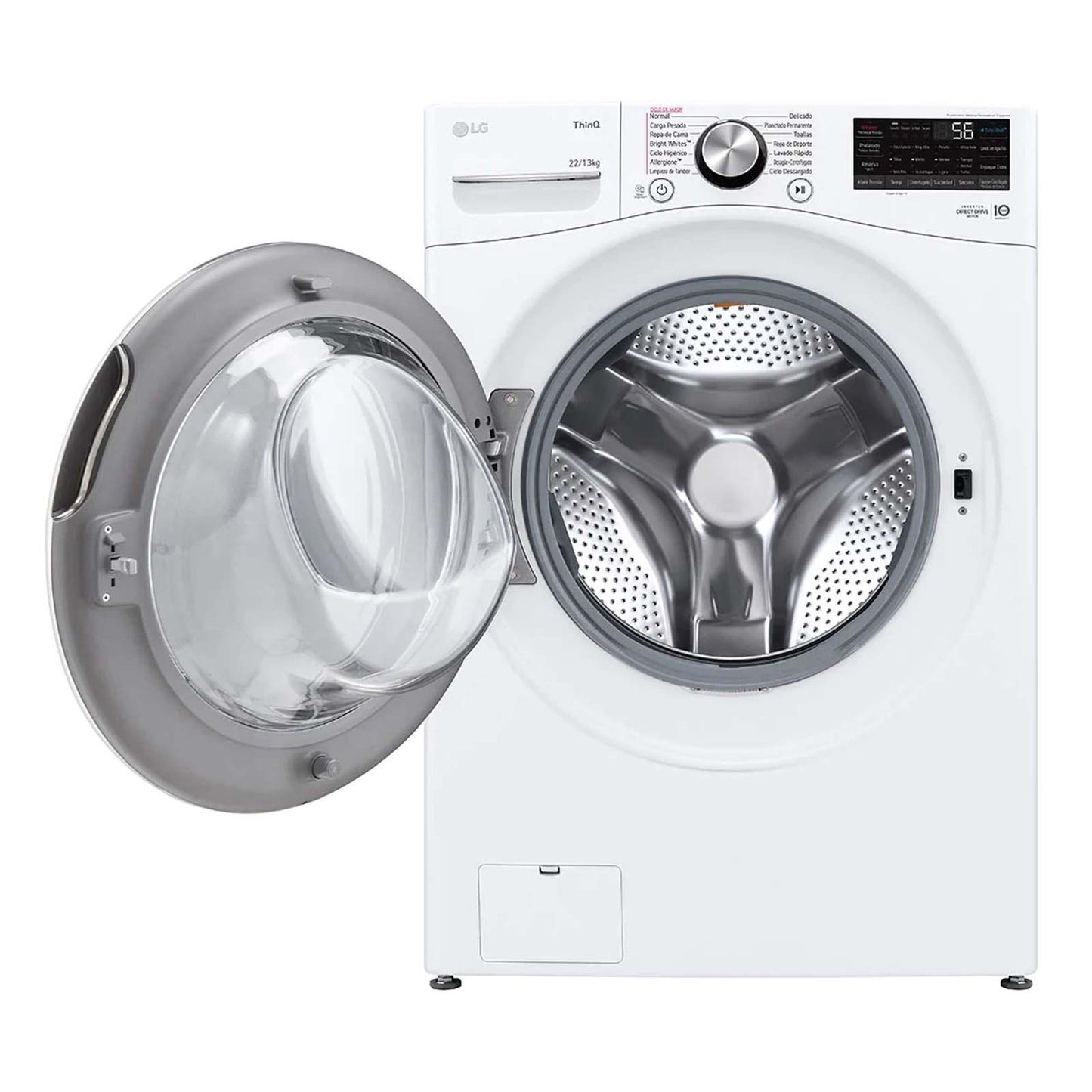 Lavasecadora LG 22/13 Kilos Carga Frontal Blanca WD22WV26R