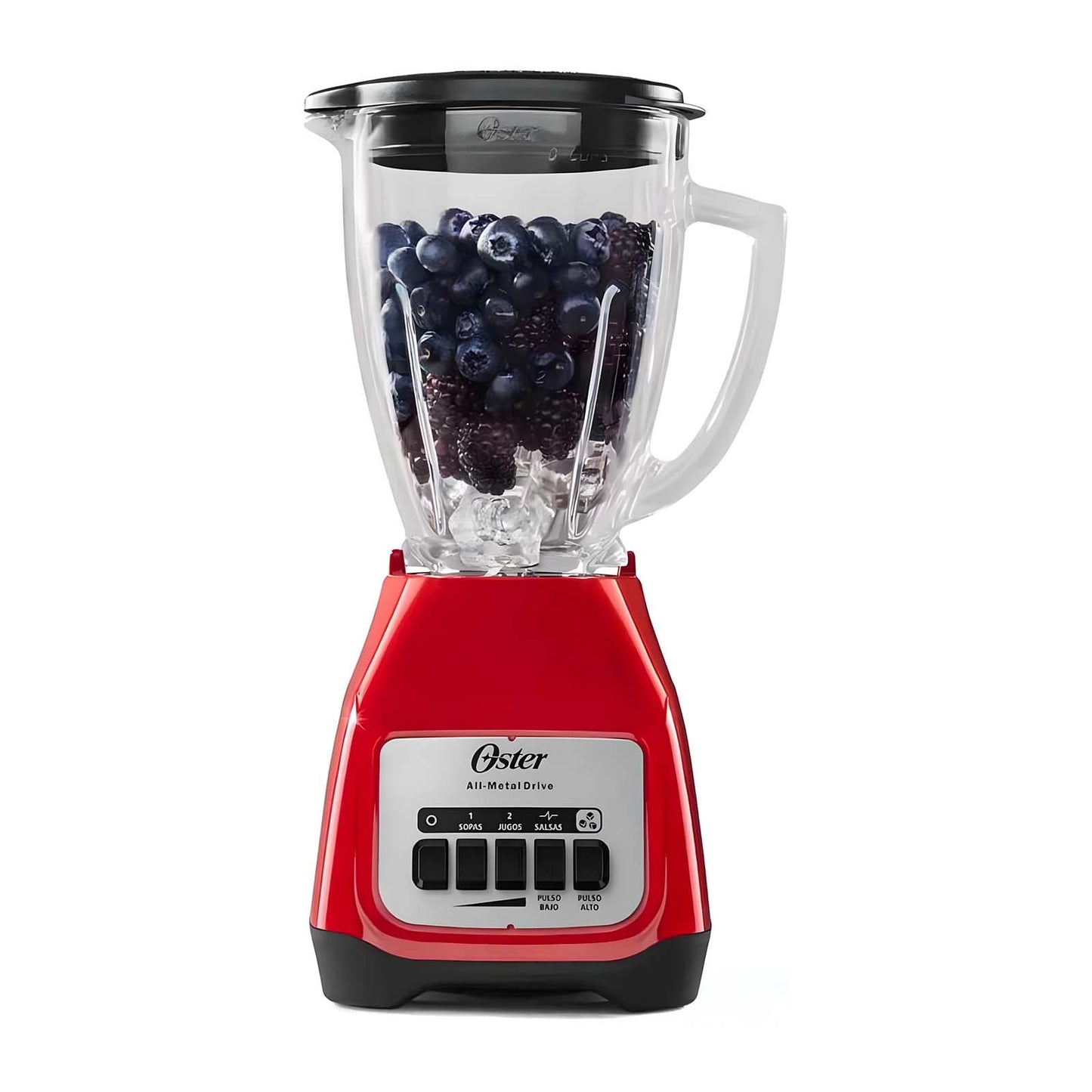 Licuadora Oster Vaso de Vidrio 1.5 Litros 2 Velocidades BLSTKAGRPB-RO