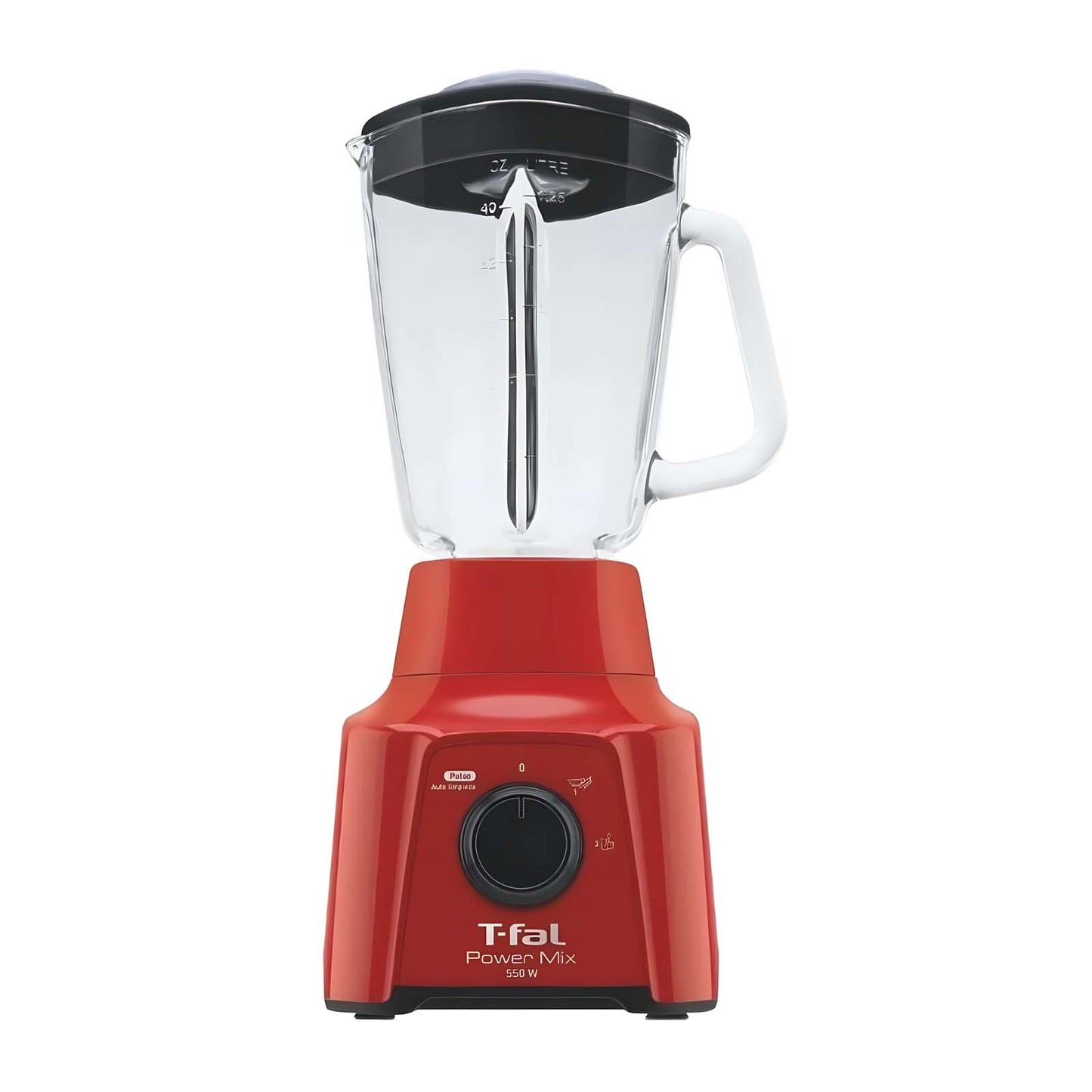Licuadora T-fal Vaso de Vidrio 1.25 Litros Power Mix Roja LN2835MX