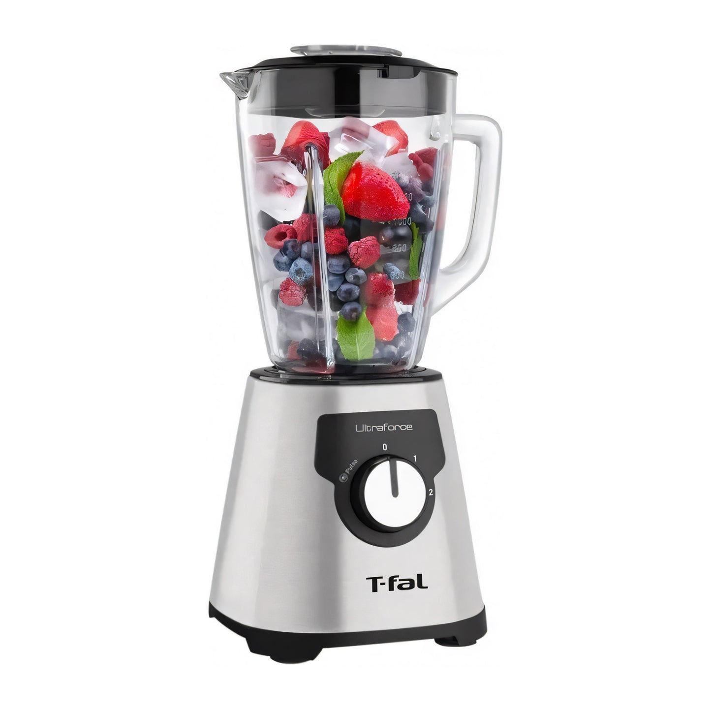 Licuadora Tfal Ultraforce Vaso de Vidrio 2.2 Litros 2 Velocidades Gris LN322DMX