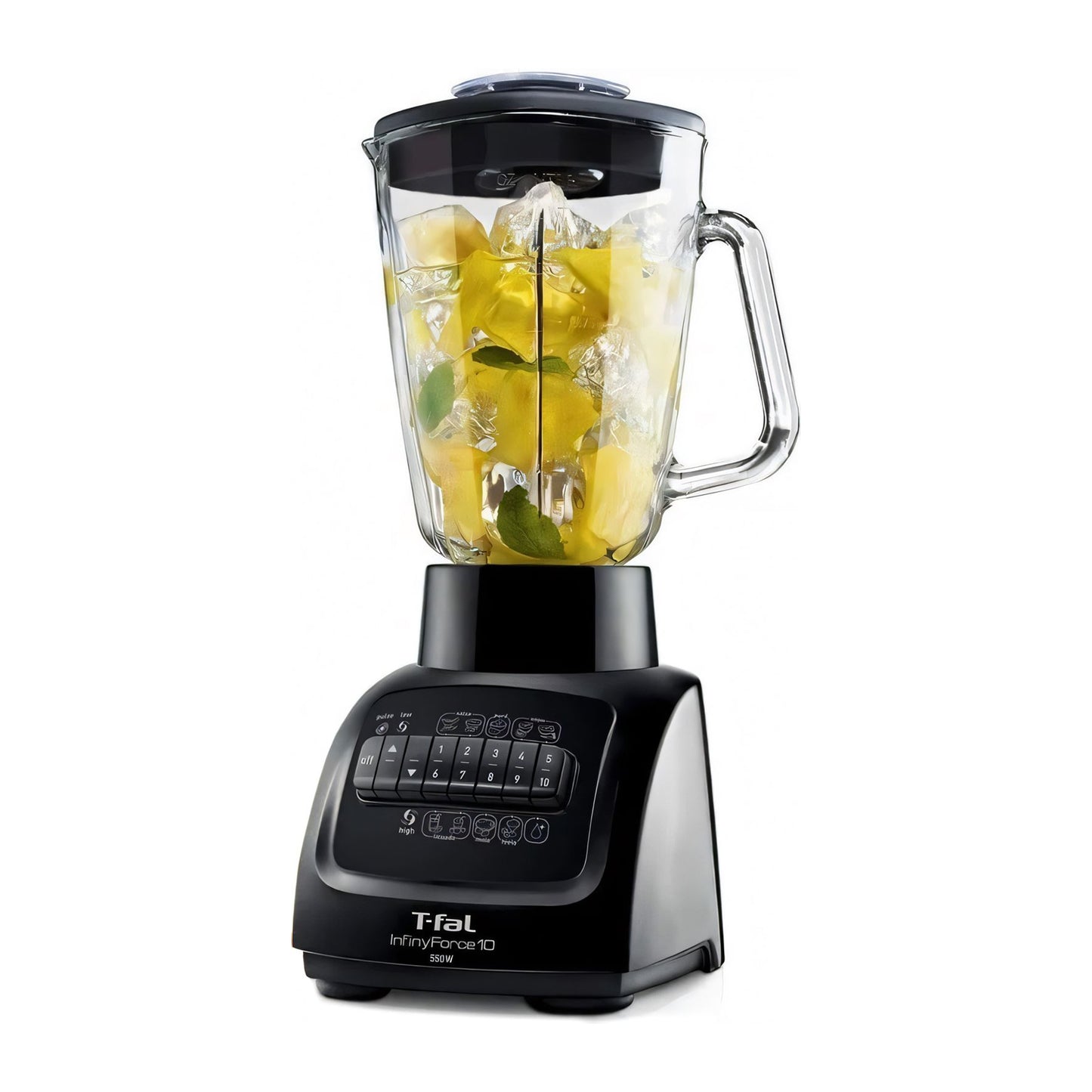 Licuadora Tfal Infinityforce Vaso de Vidrio 1.25 Litros Negra LN8108MX