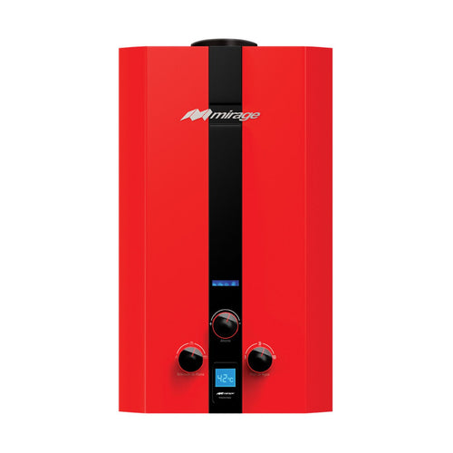 Boiler Calentador de Agua Mirage 1 Servicio Gas LP Rojo MBF06ZB